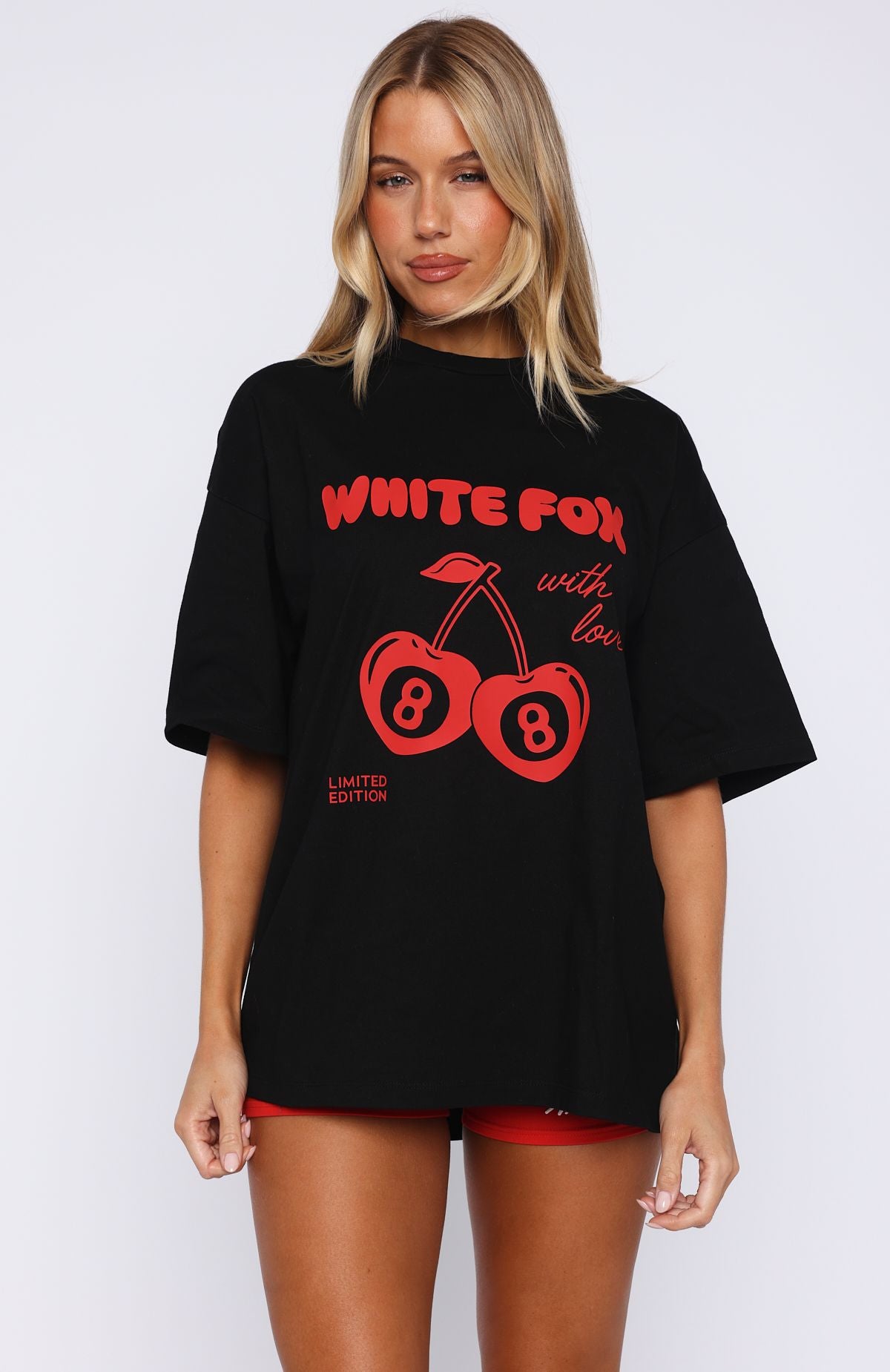 With Love In The Moment Oversized Tee Black - Image 2
