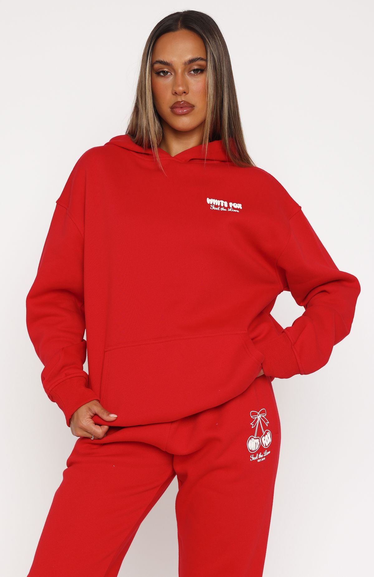 Love Of My Life Oversized Hoodie Red - Image 2