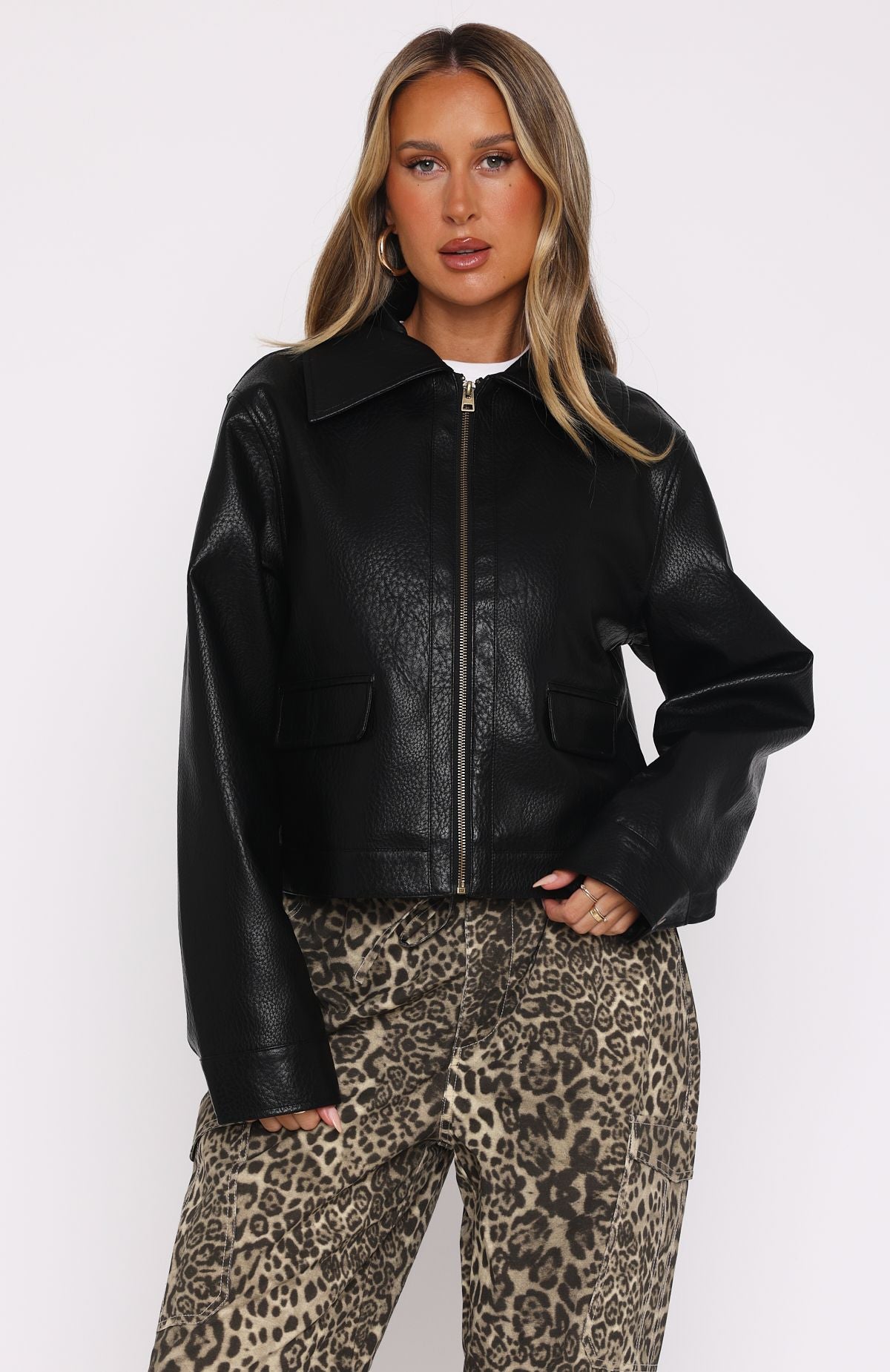 Nobody Told Me PU Jacket Black - Image 2