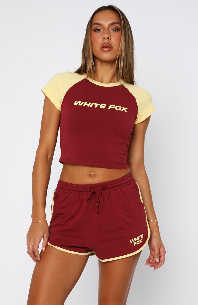 No Reason Baby Tee Burgundy - Image 2