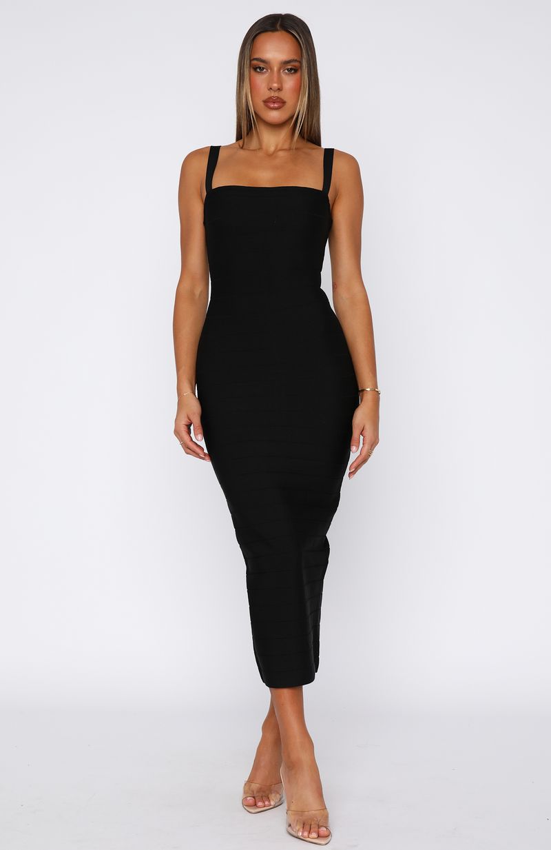 Sugar And Spice Bandage Midi Dress Black - Image 2