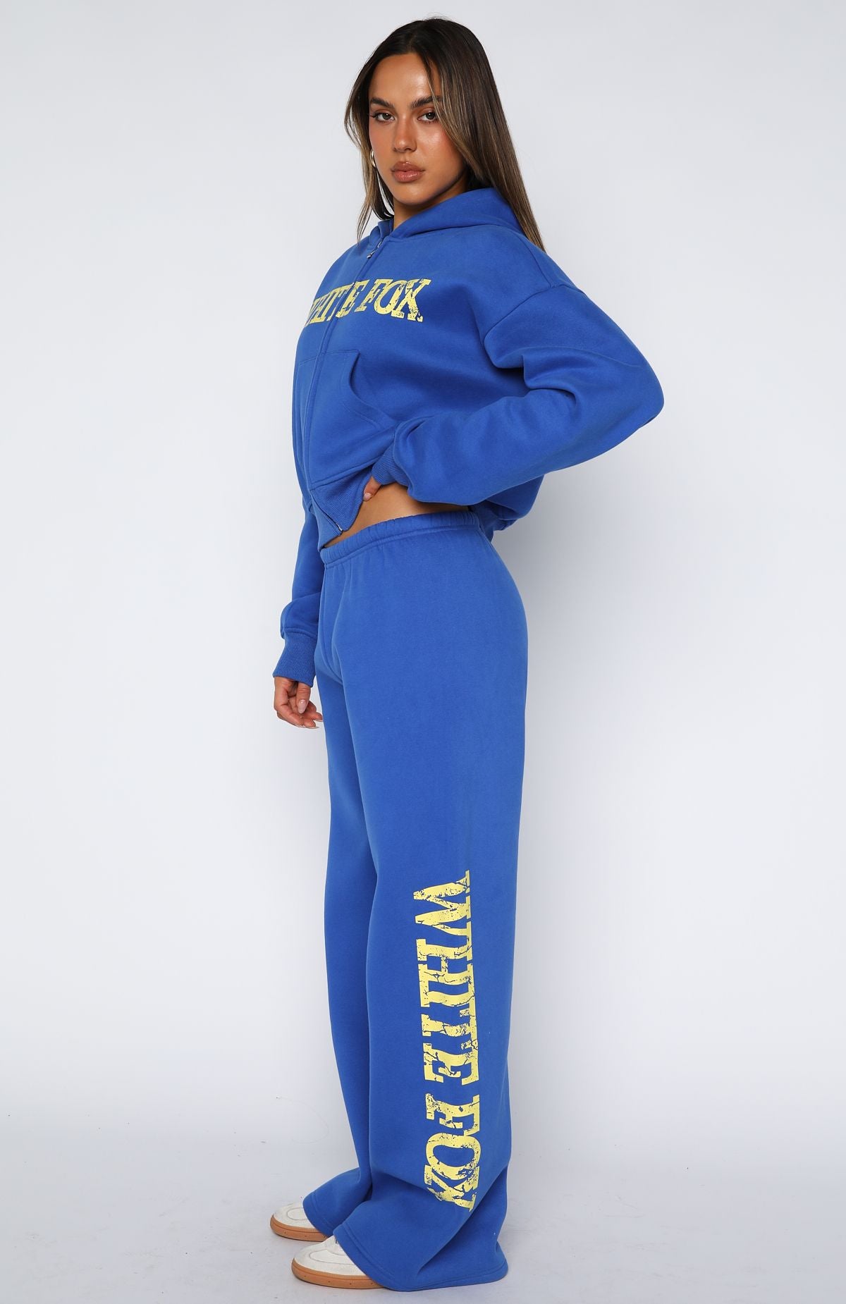 Brand New Start Wide Leg Sweatpants Electric Blue - Image 3