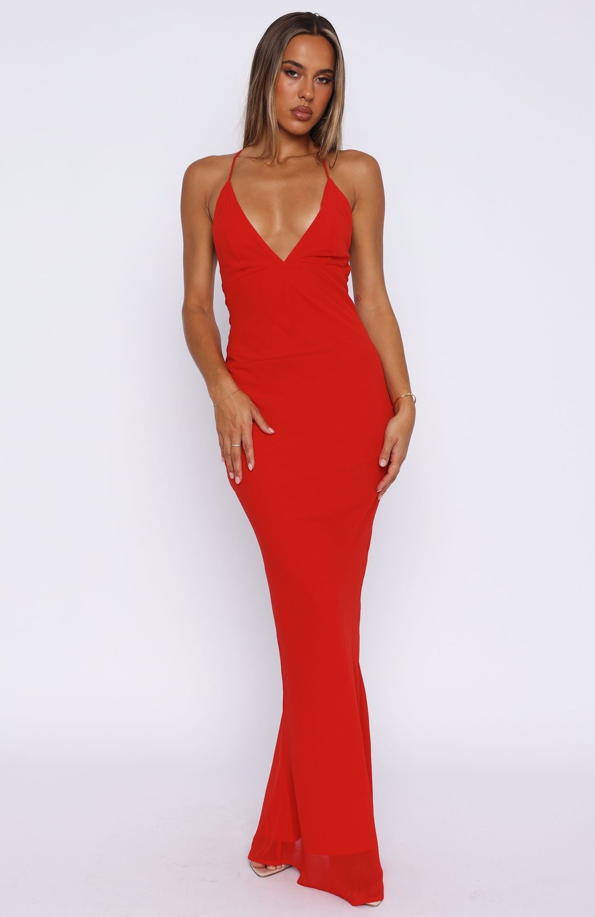 Put You First Maxi Dress Red - Image 2