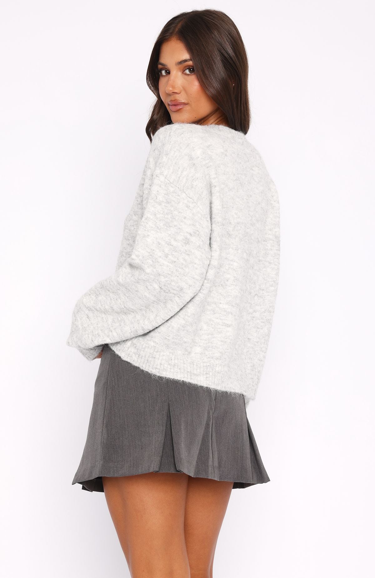 Warm Whispers Knit Sweater Grey Marle - Image 4
