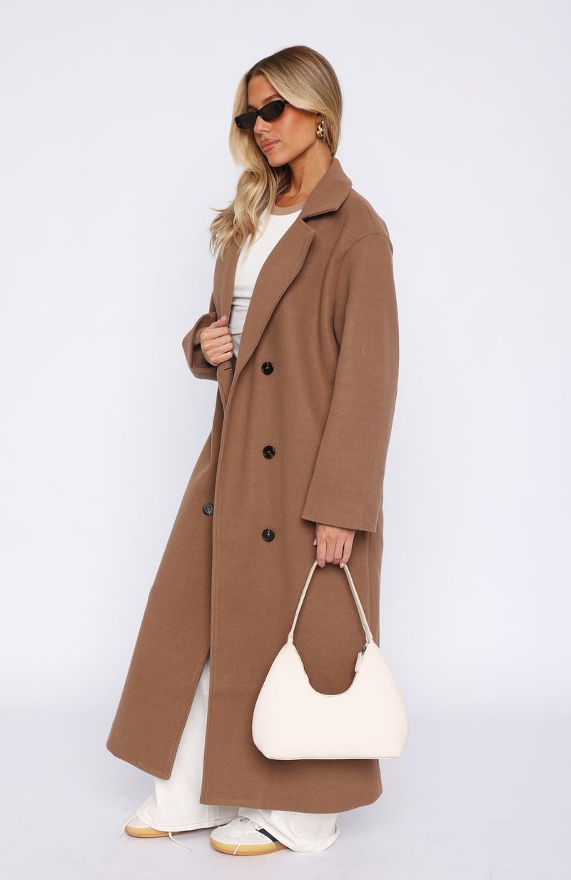 Modern Edge Oversized Coat Caramel - Image 3