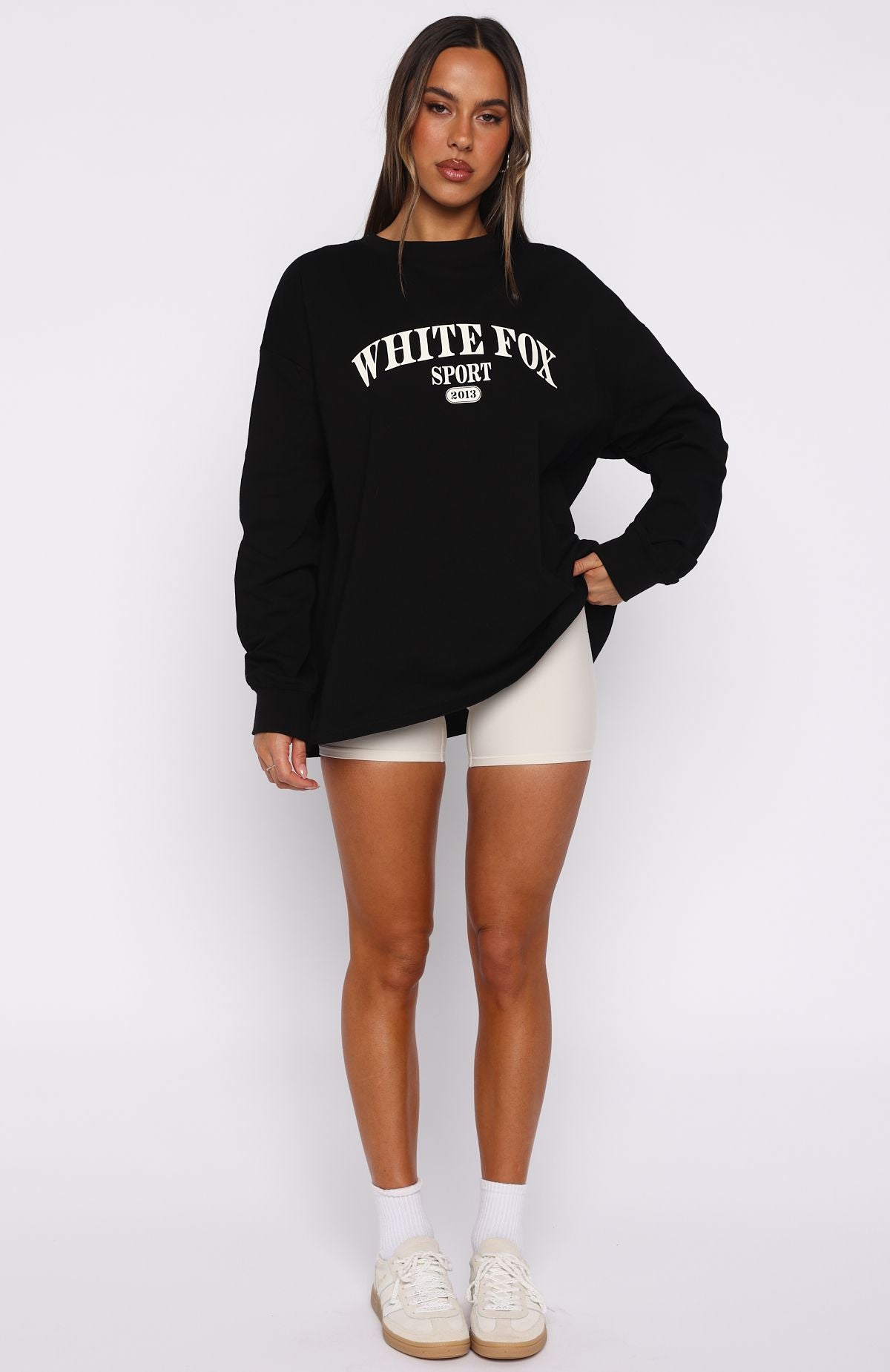 Stand With You Long Sleeve Oversized Tee Black - Image 5