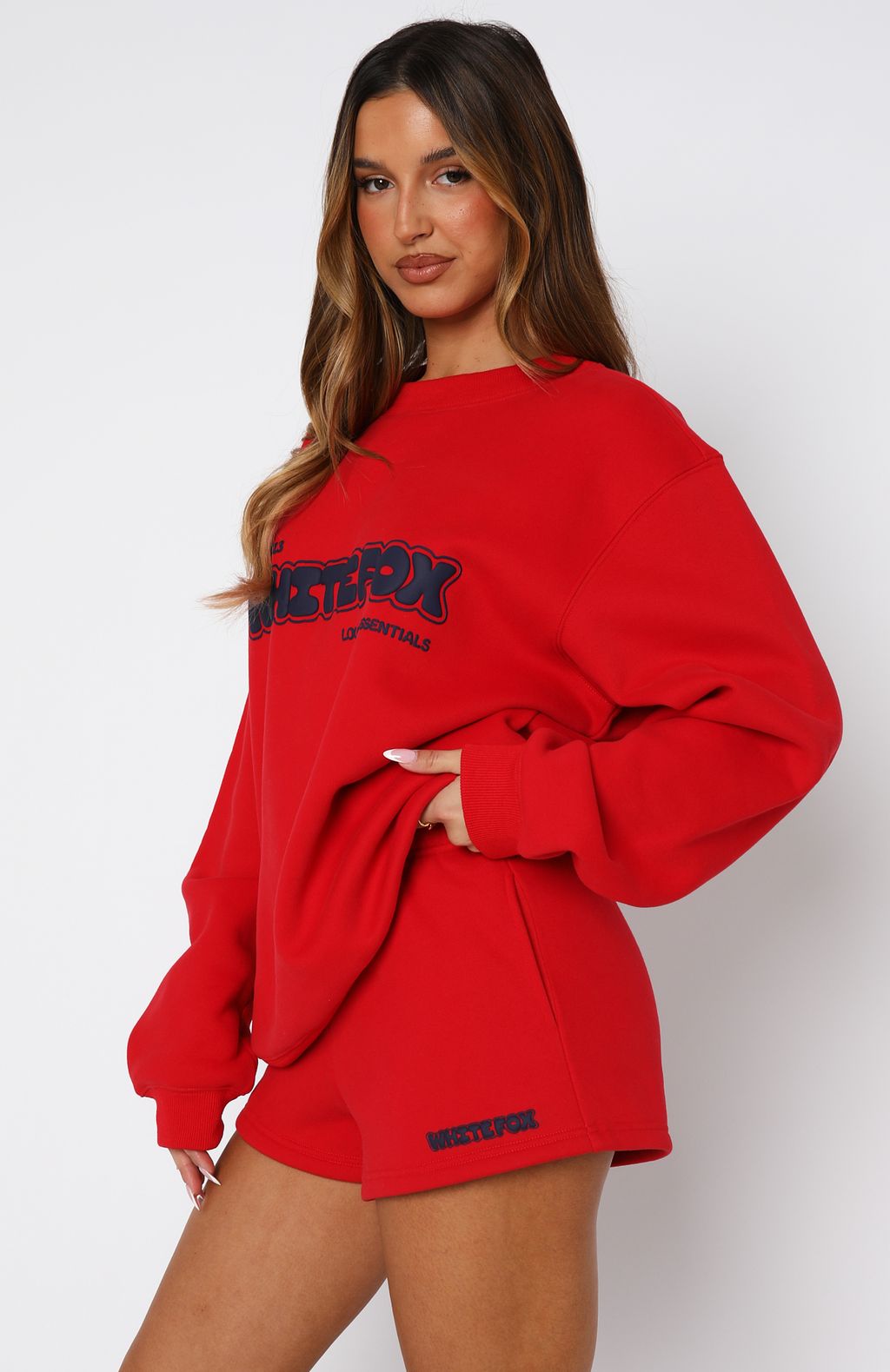 Give It A Try Lounge Shorts Red - Image 3