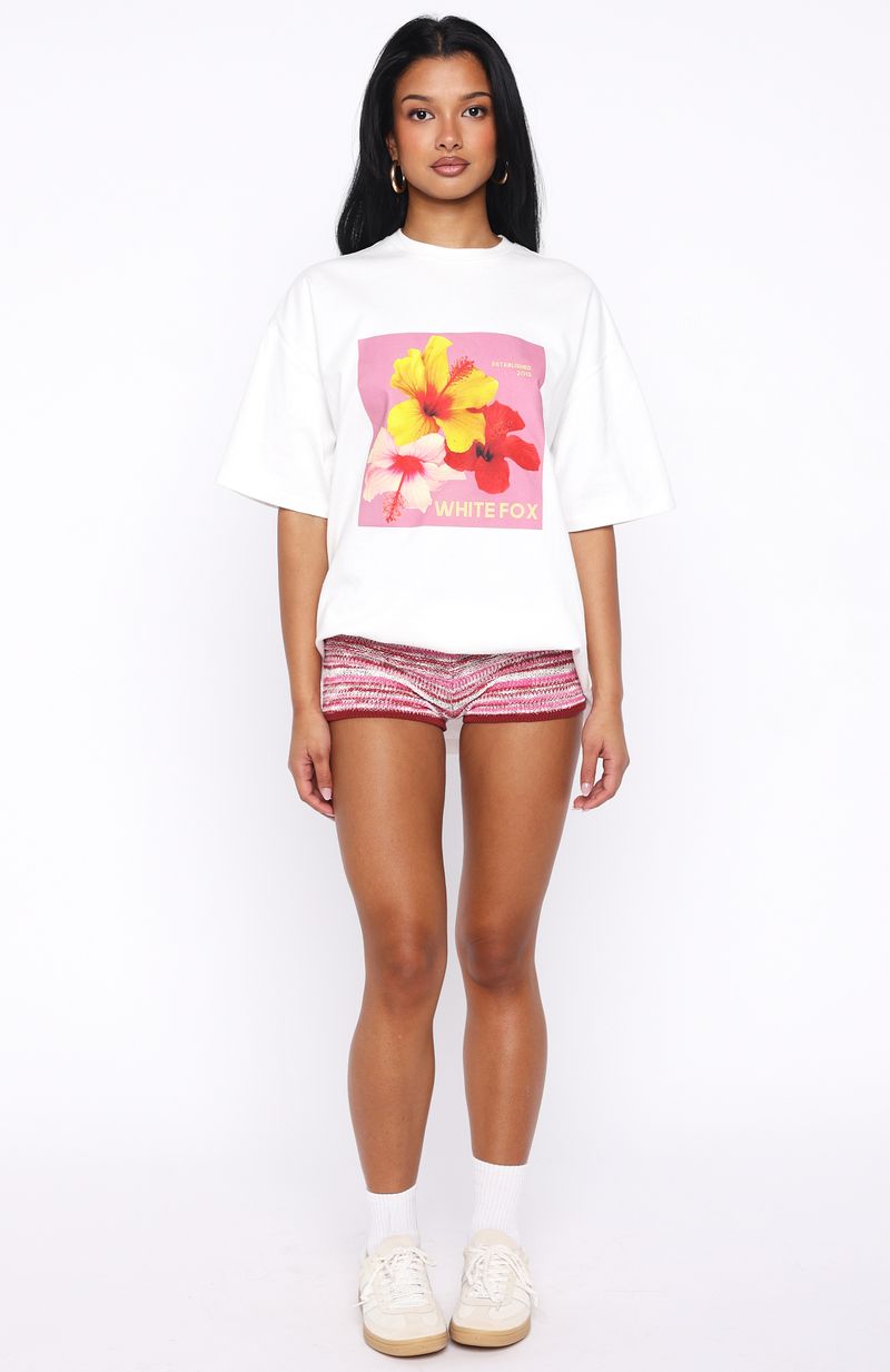 Little By Little Oversized Tee White - Image 5