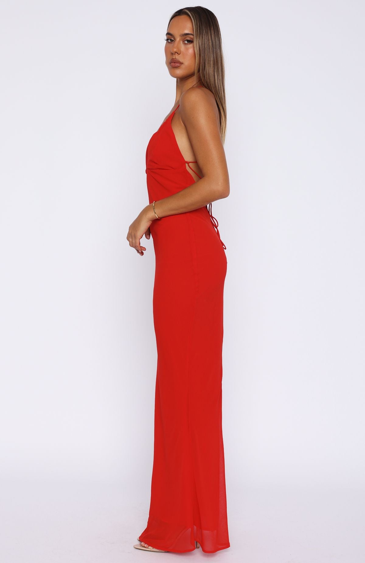 Put You First Maxi Dress Red - Image 3