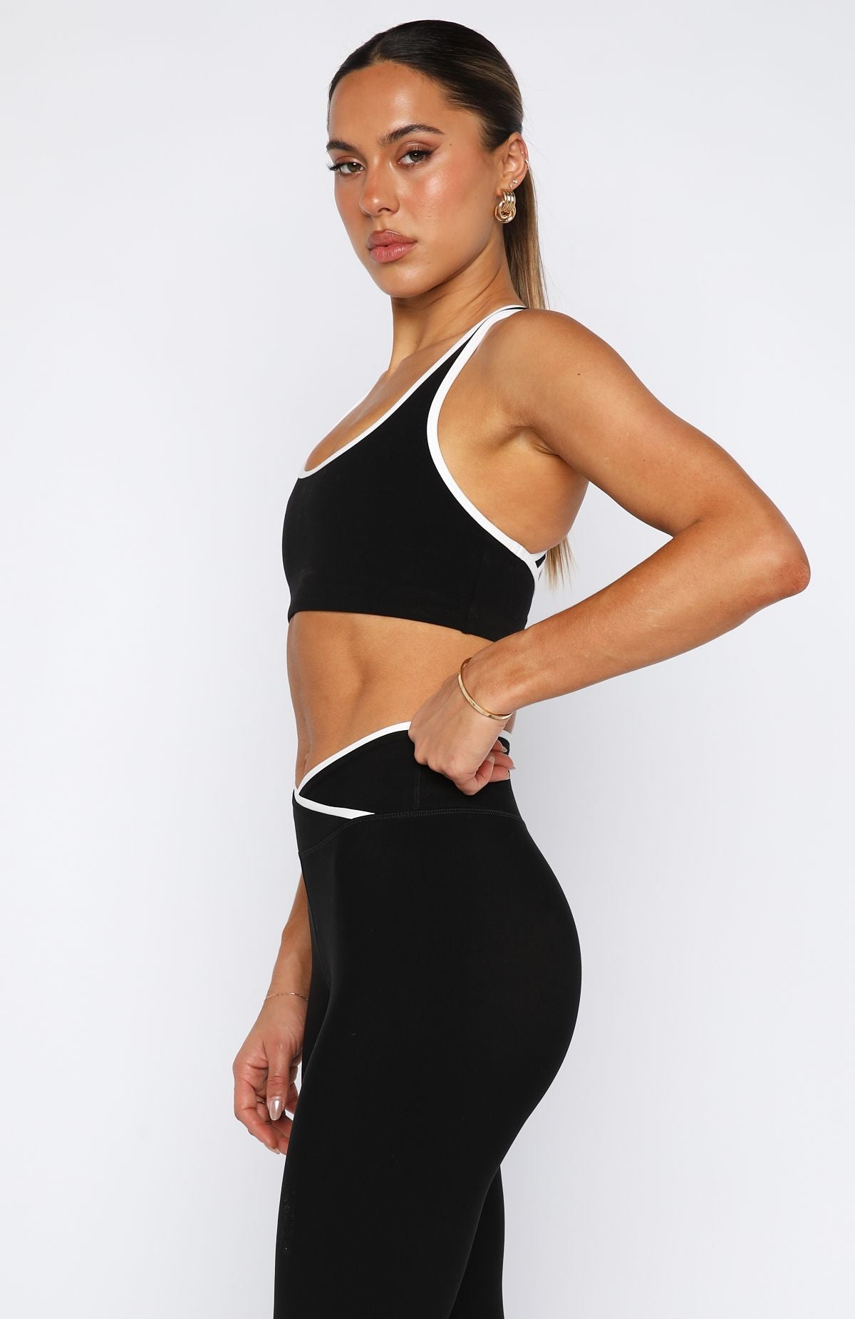 Mindset Sports Bra Black/White - Image 3