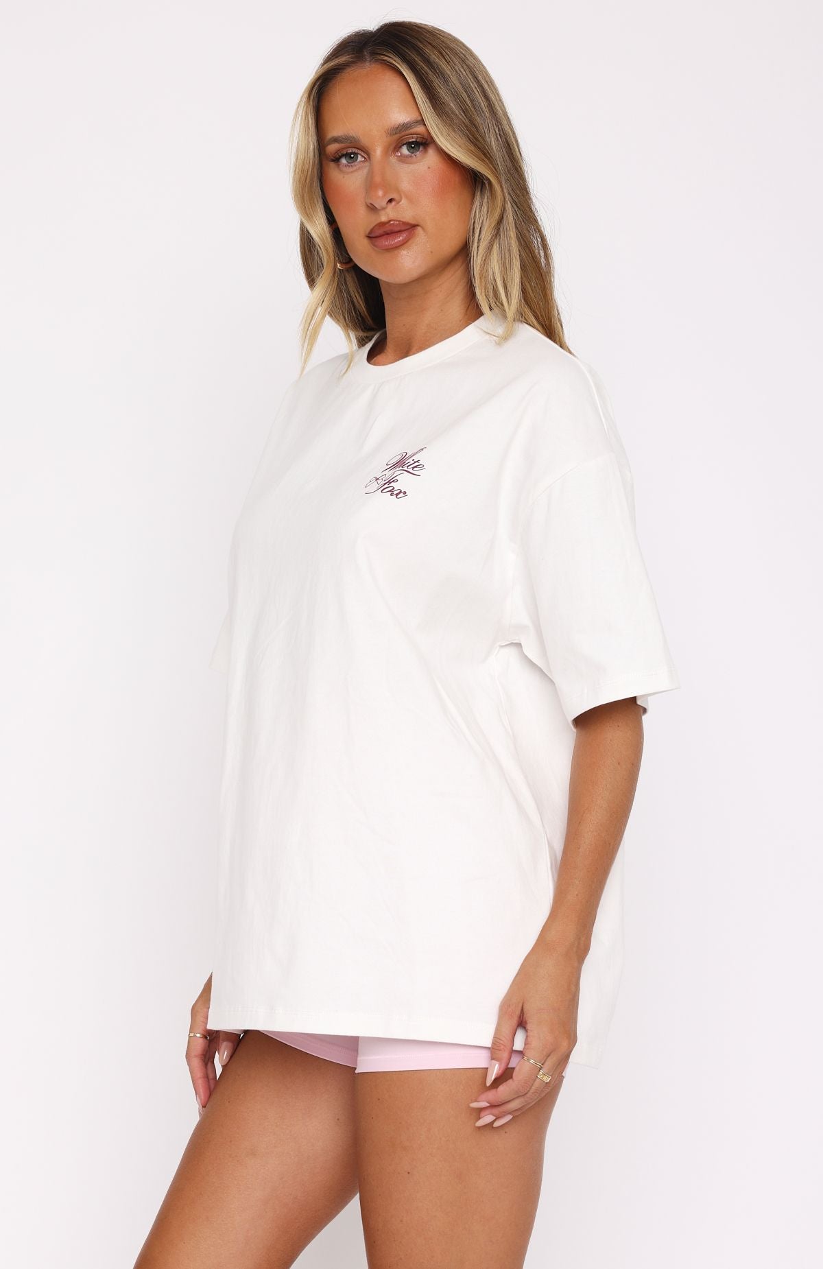 Pilates Princess Oversized Tee White - Image 3