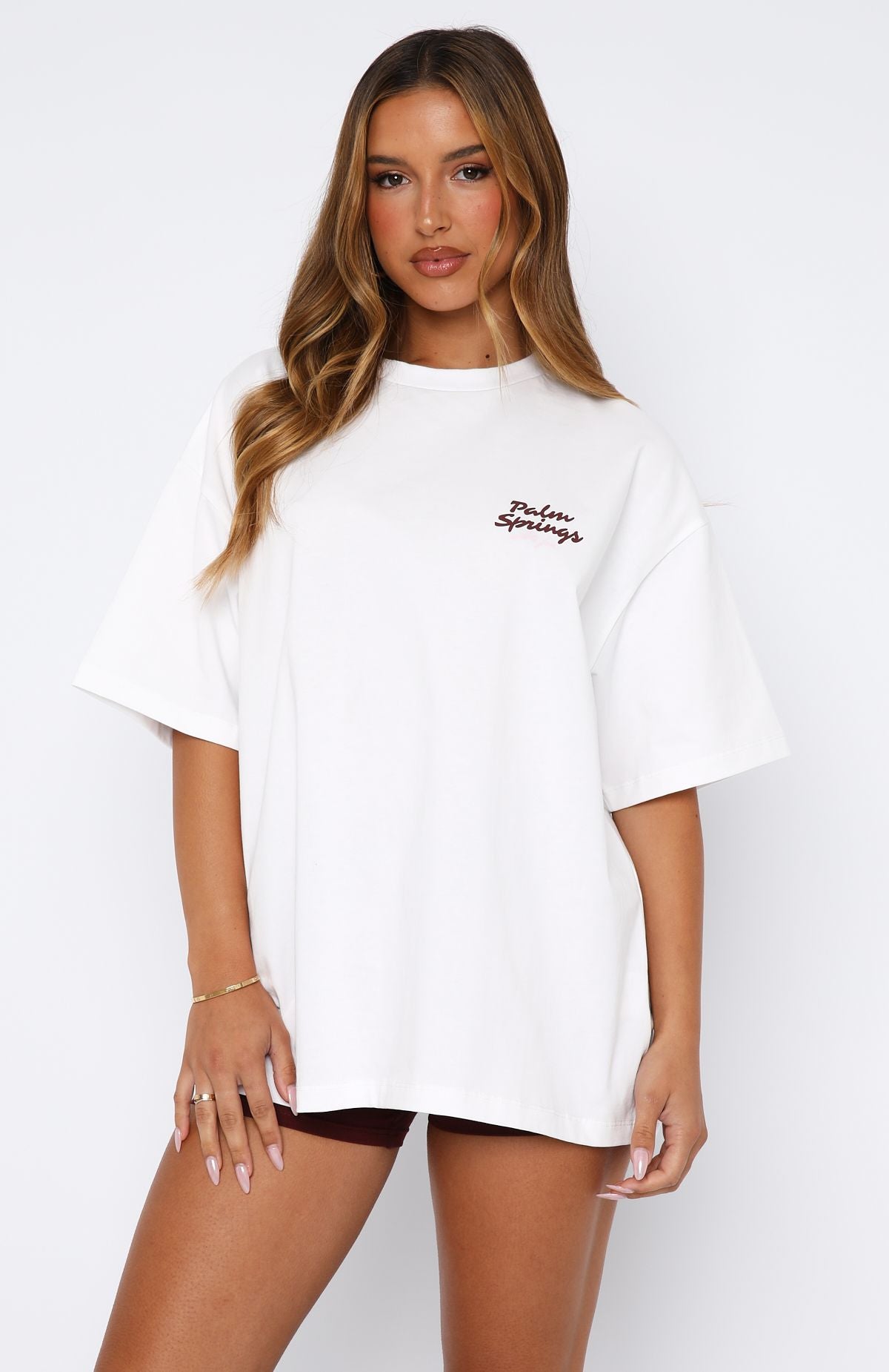 Palm Springs Edition Oversized Tee White - Image 2