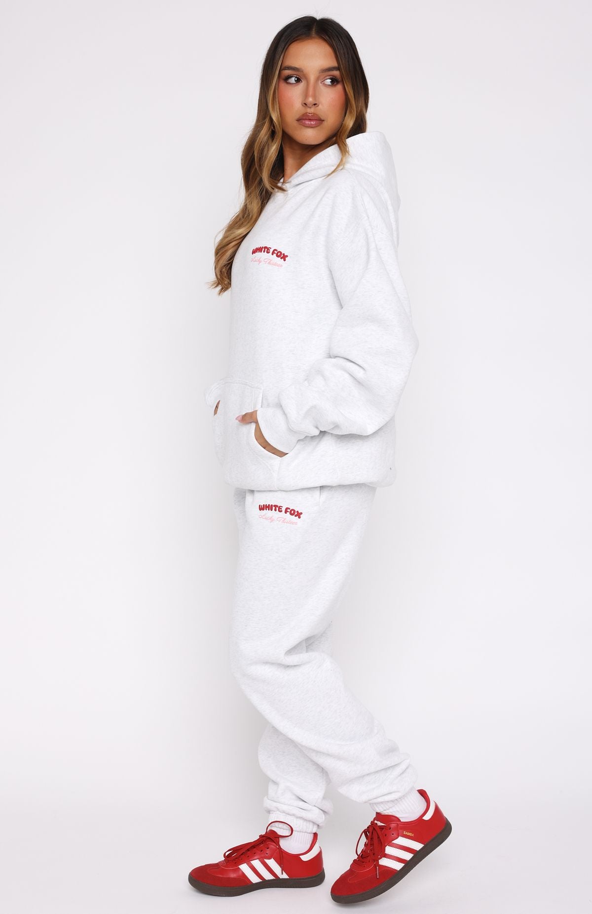 Lucky Thirteen Cheyenne Sweatpants Grey Marle - Image 3