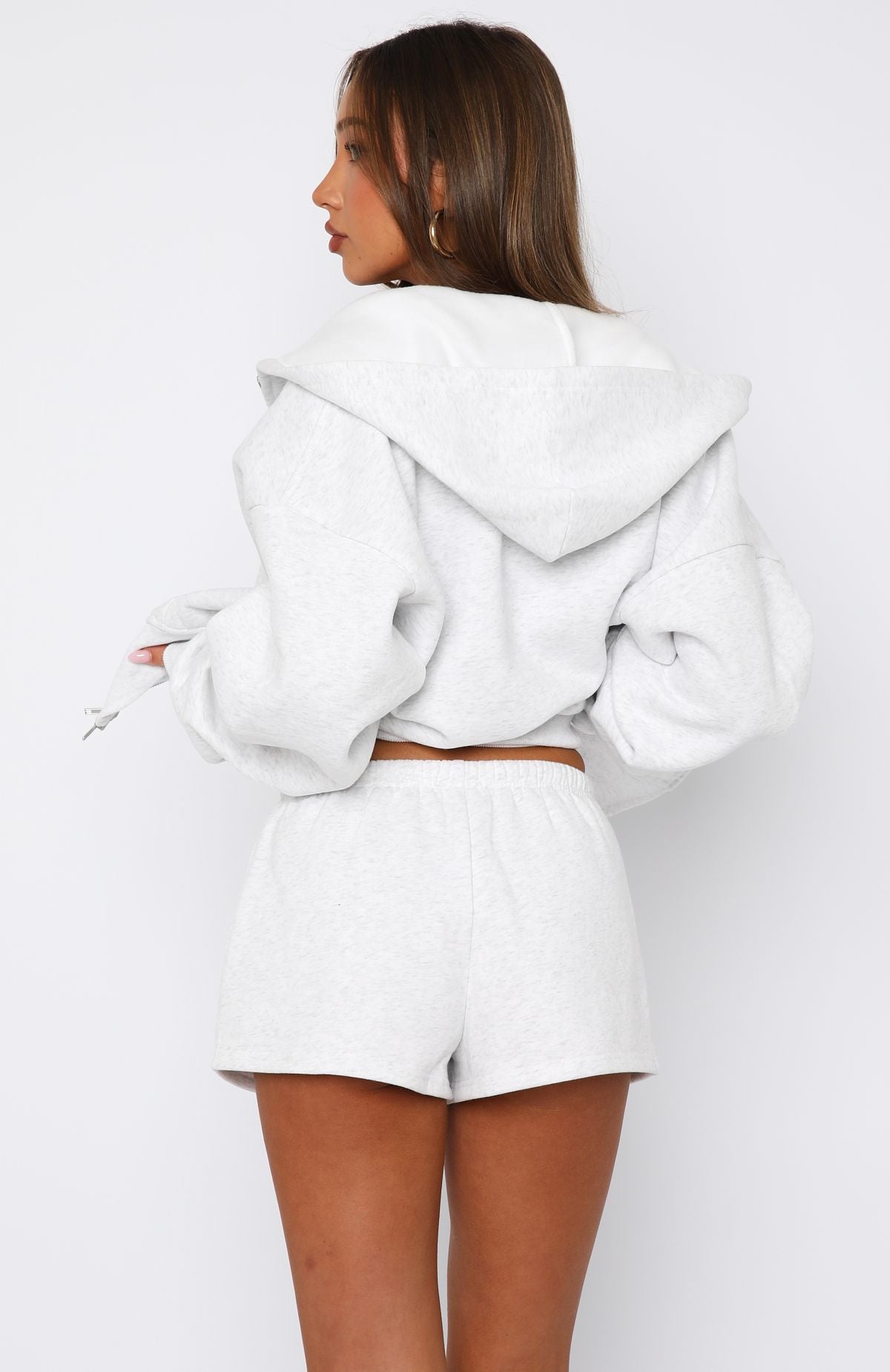 Can't Miss It Lounge Shorts Grey Marle/Rose Gold - Image 4