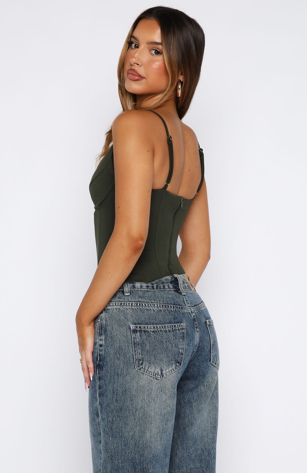 Honey Baby Bustier Khaki - Image 4