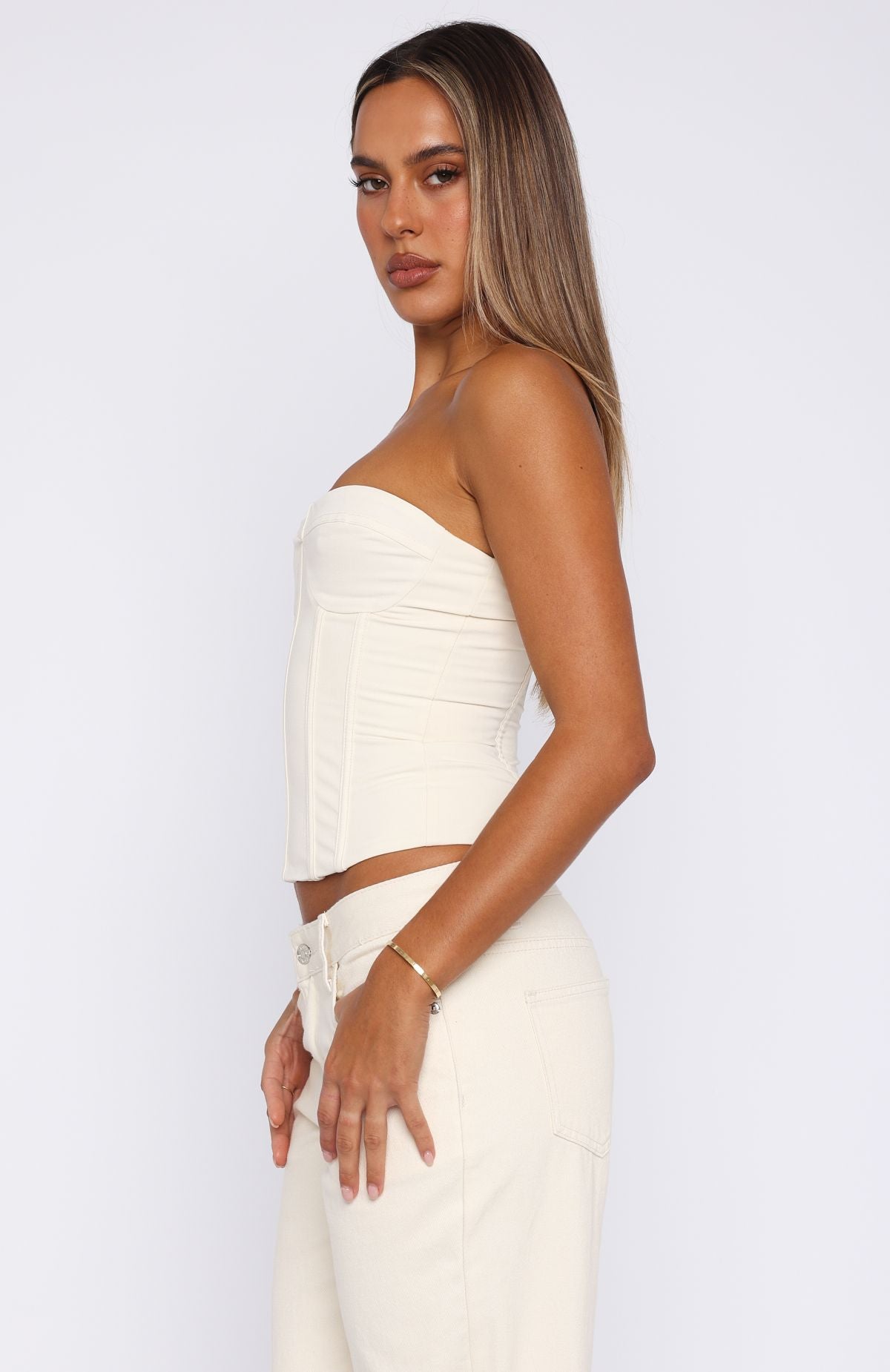 Little Lies Bustier Off White - Image 3