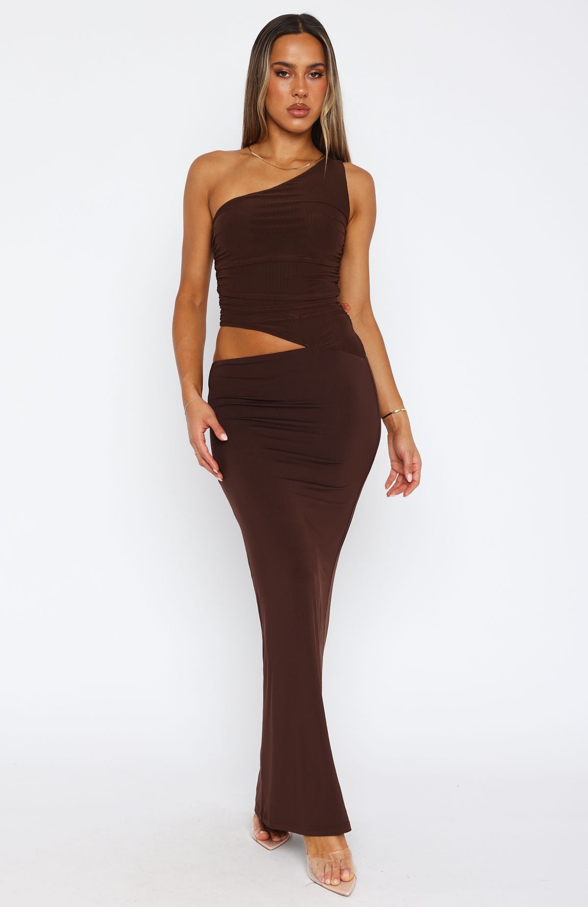 Give Me The Chance Maxi Dress Chocolate - Image 2