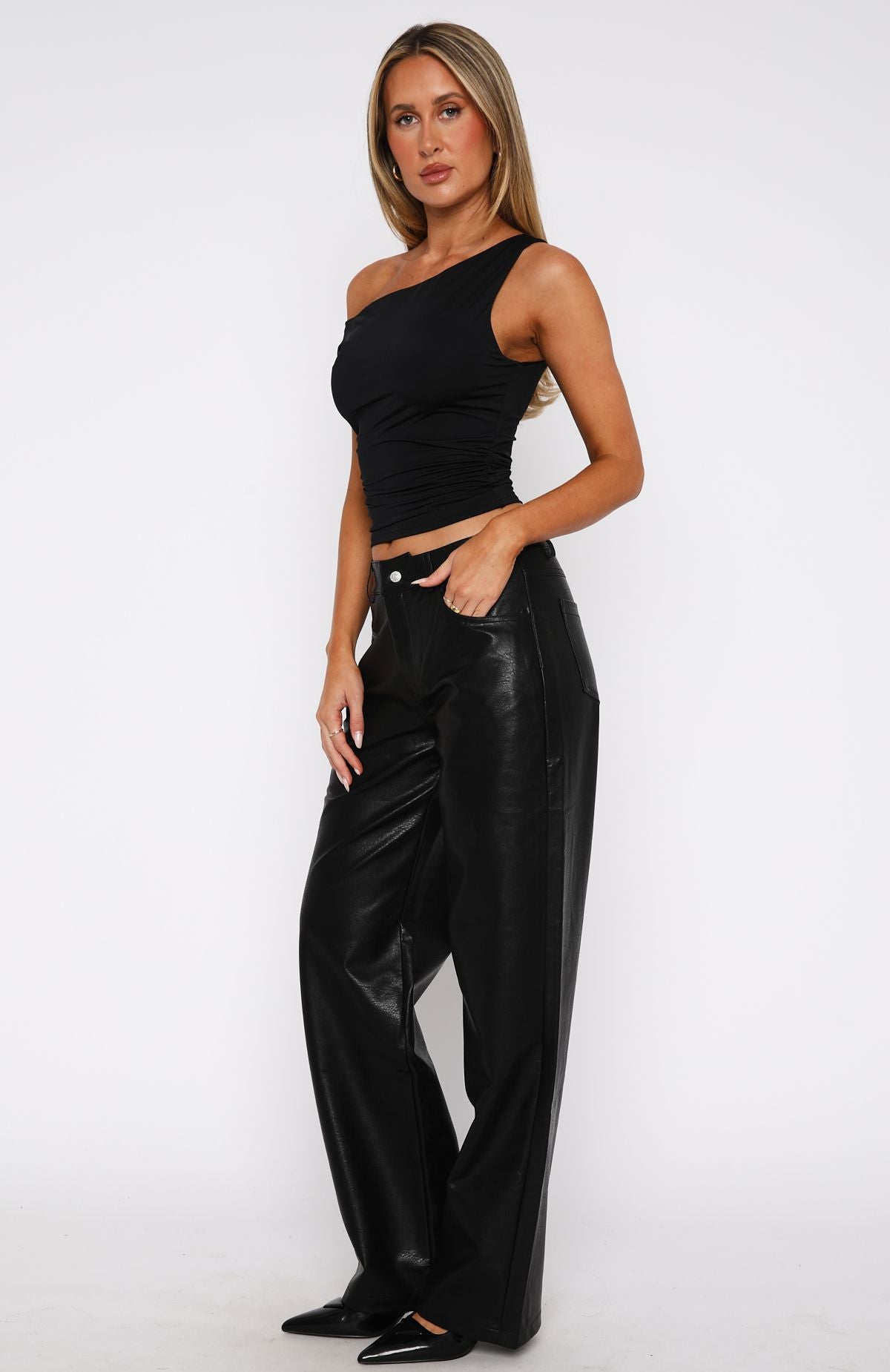 Bring The Style PU Pants Black - Image 3