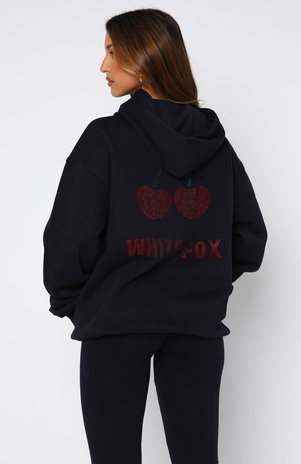 Made With Love Oversized Hoodie Navy - Image 4