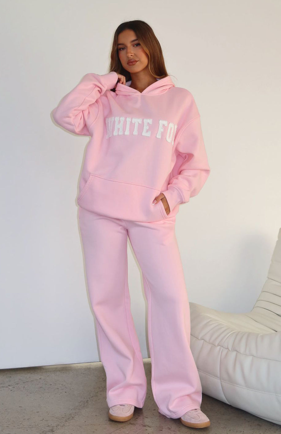 Shout It Out Wide Leg Sweatpants Pink - Image 2