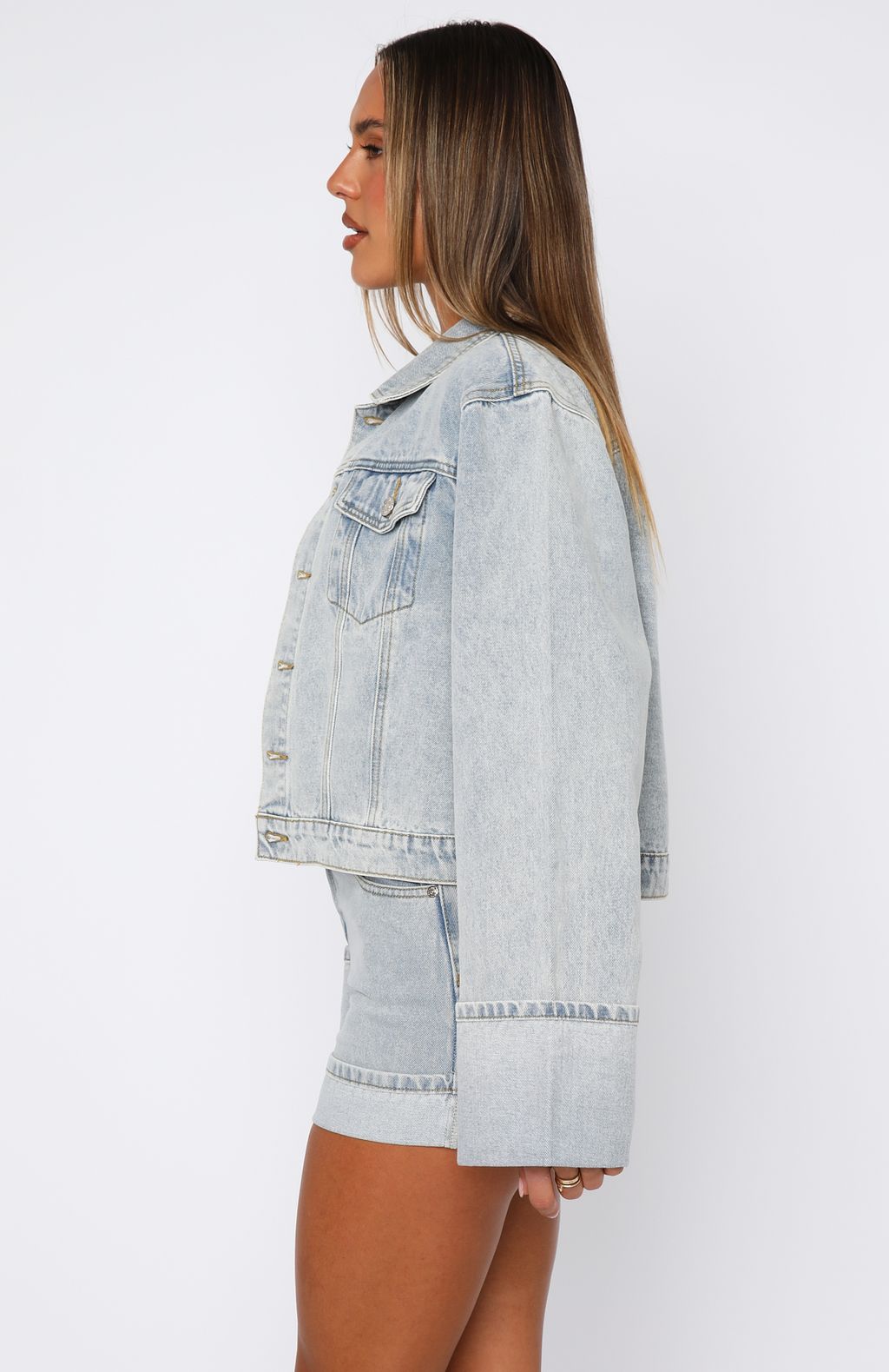 Charlotte Denim Jacket Light Blue - Image 3