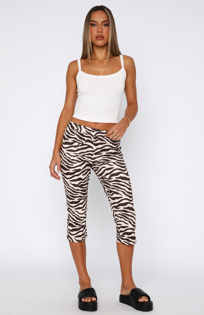 Day For It Capri Pants Zebra - Image 2