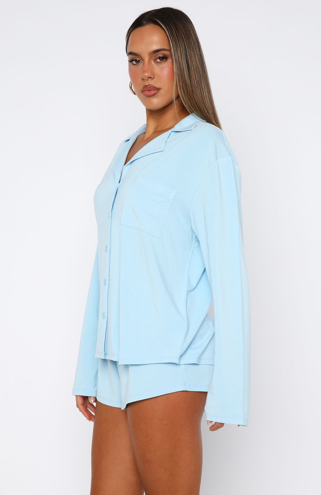 Dreamscape Long Sleeve Pyjama Set Baby Blue - Image 3