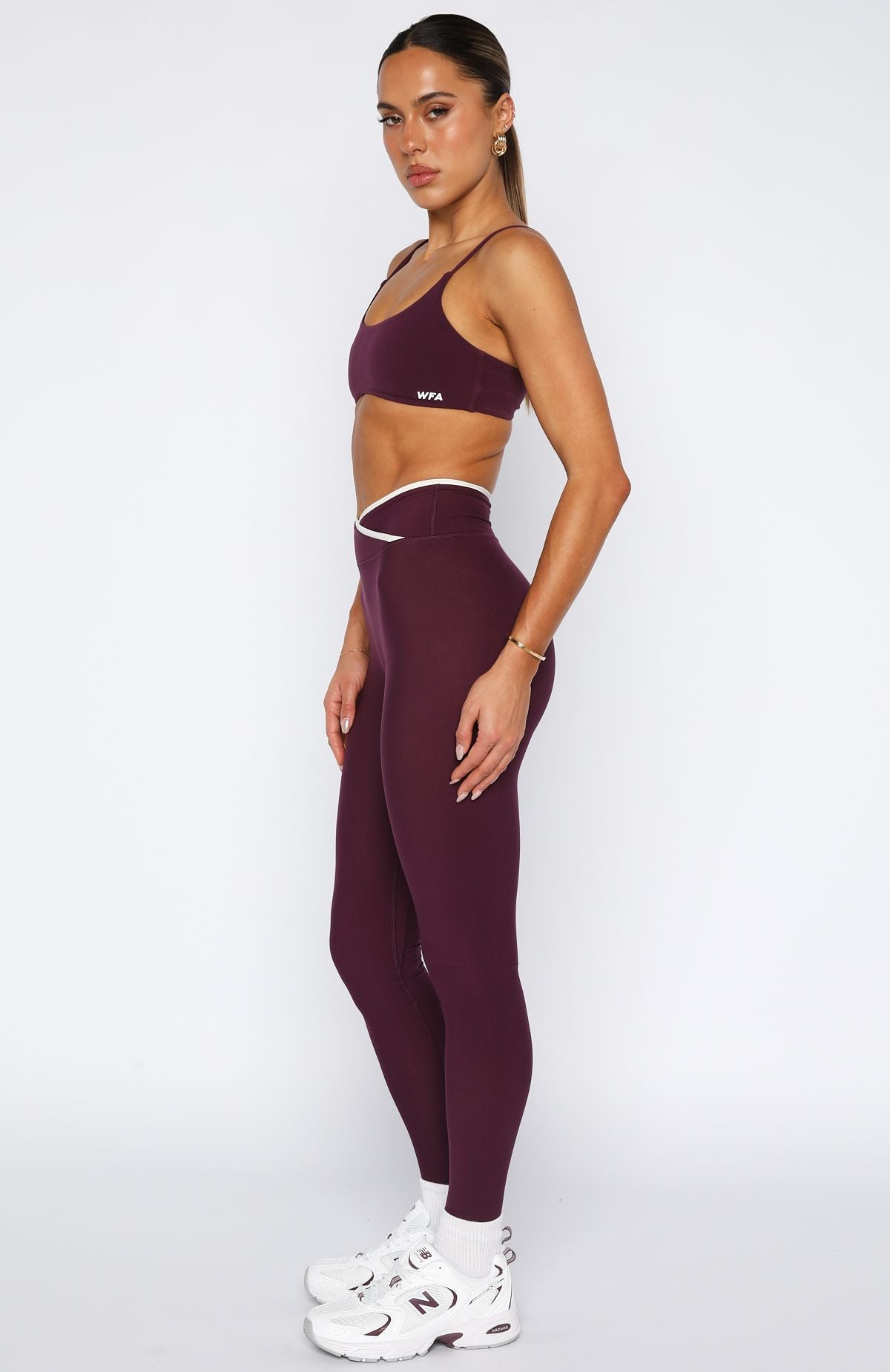 Form Leggings Plum/Cream - Image 3