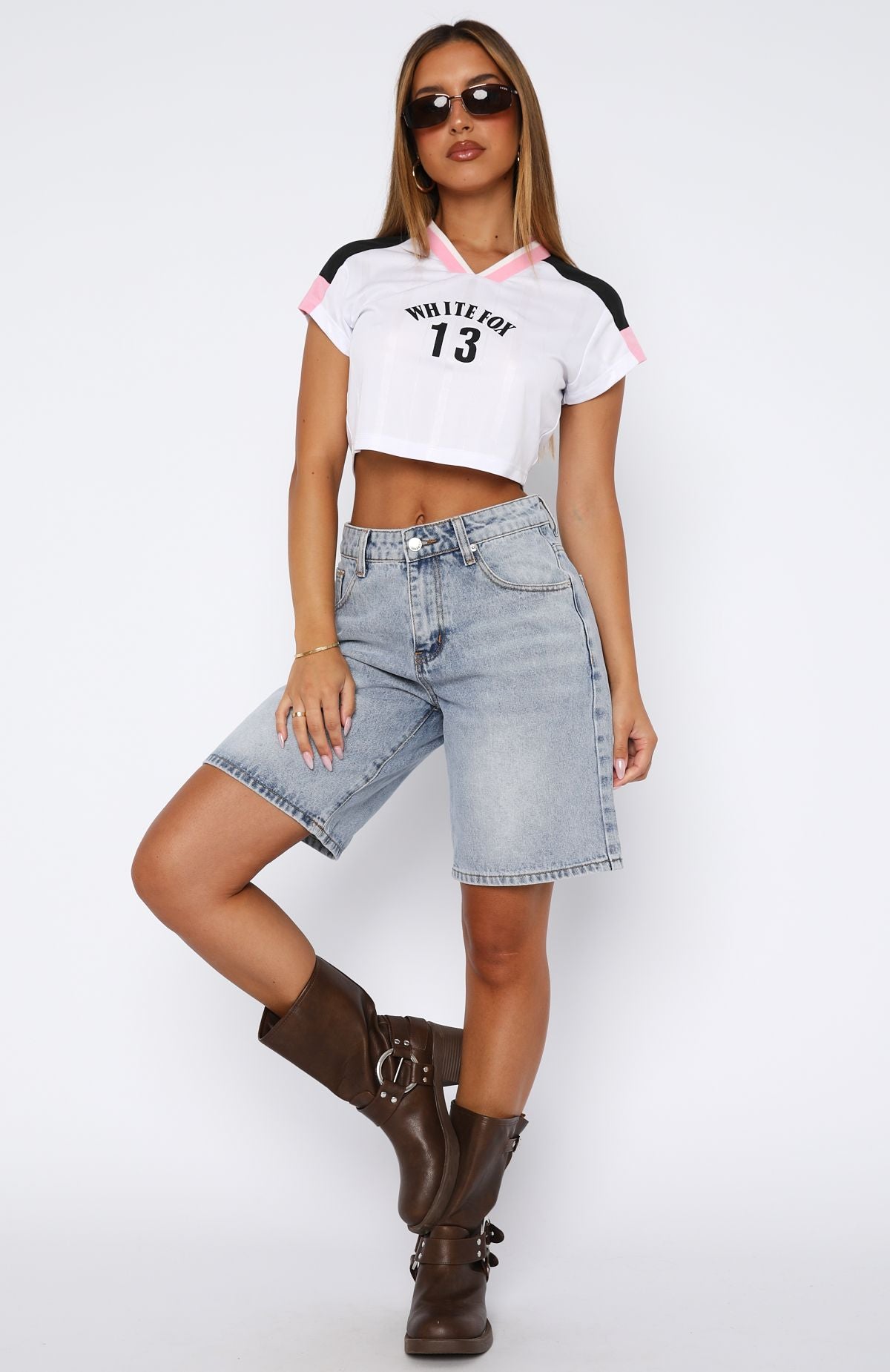 Bella Denim Shorts Light Blue - Image 5