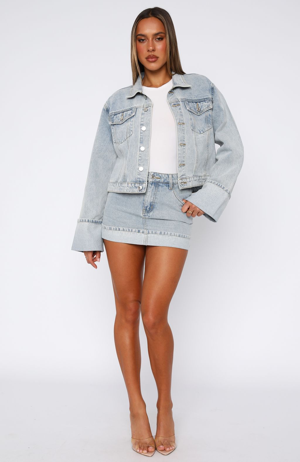 Charlotte Denim Jacket Light Blue - Image 5
