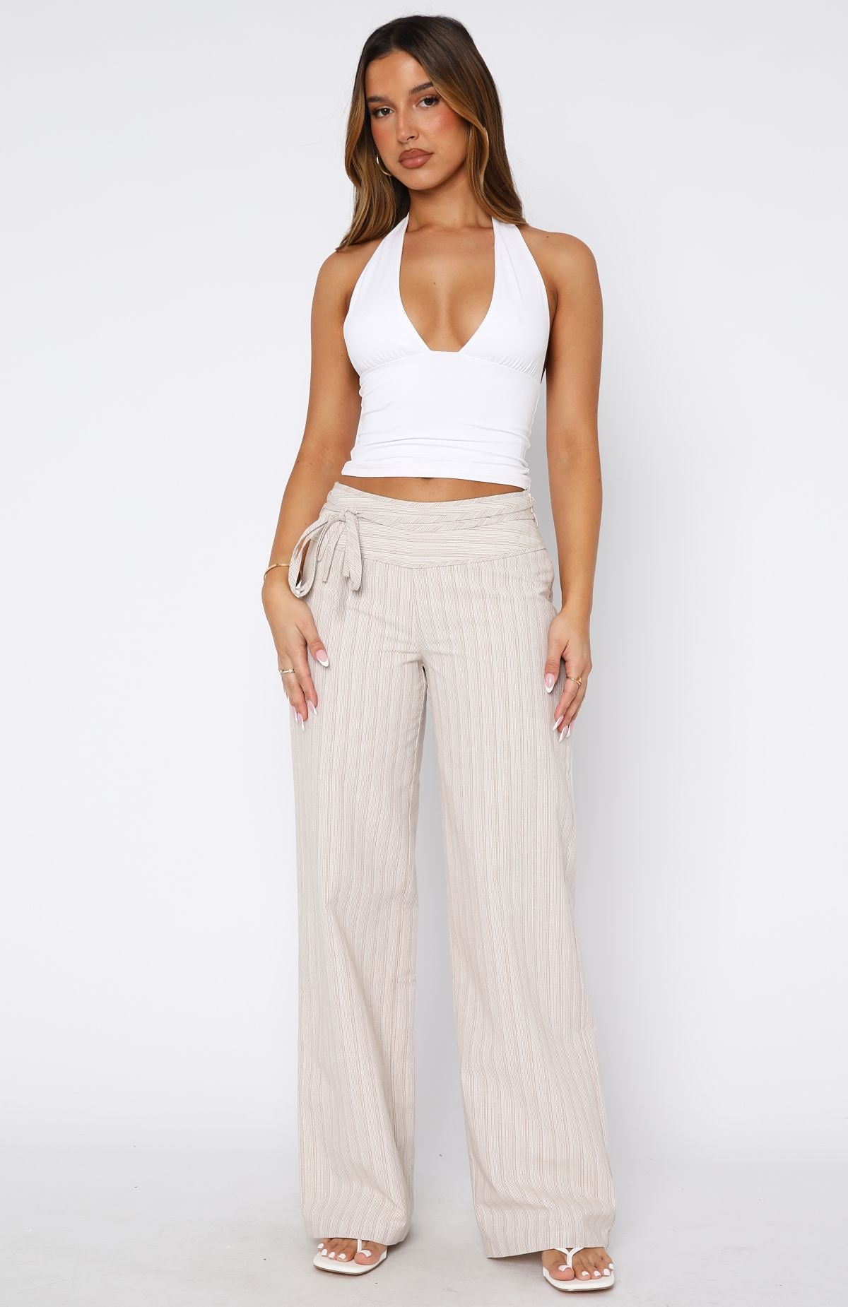 Won't Look Back Pants Beige - Image 3