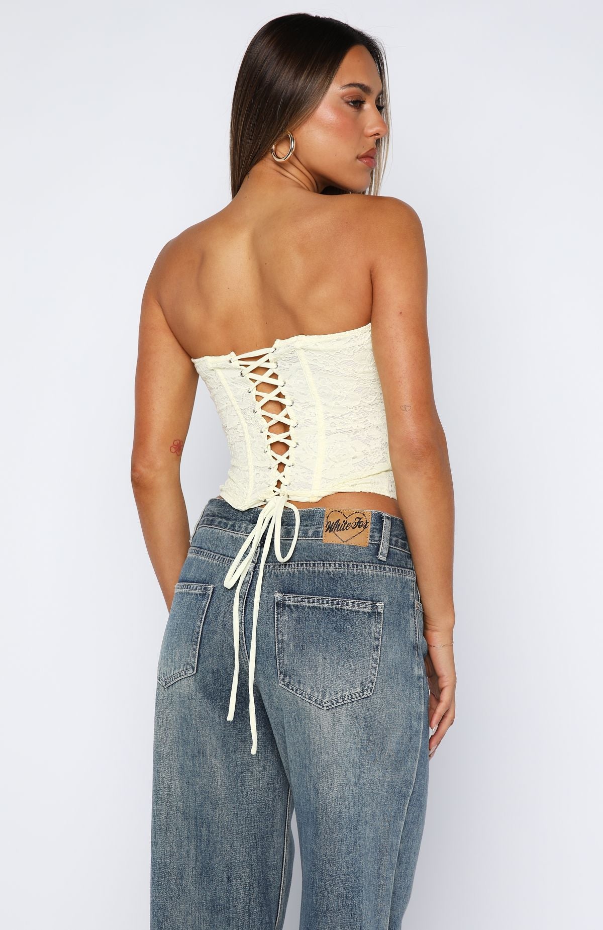 Play Your Part Strapless Bustier Lemon - Image 5