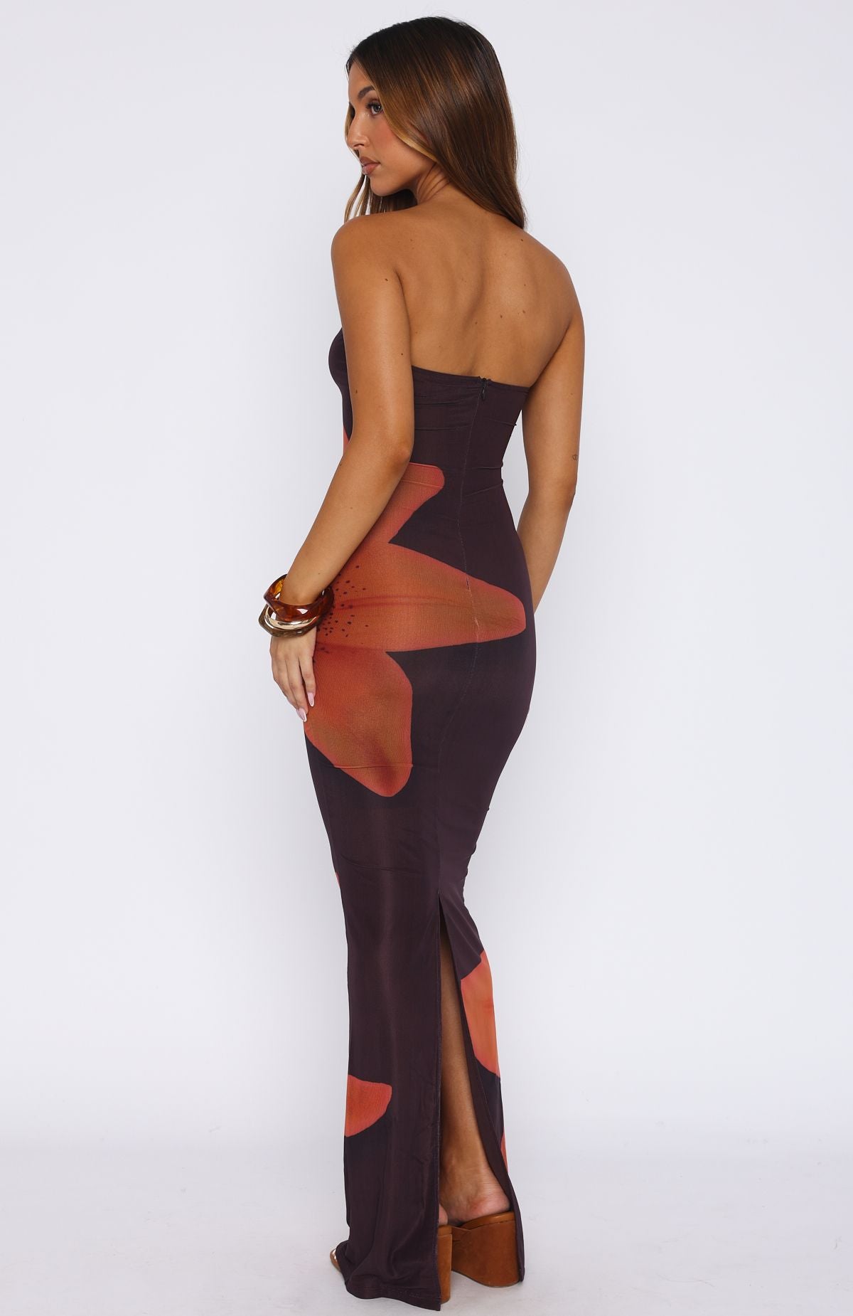 On A Trip Maxi Dress Tangerine Twist - Image 4
