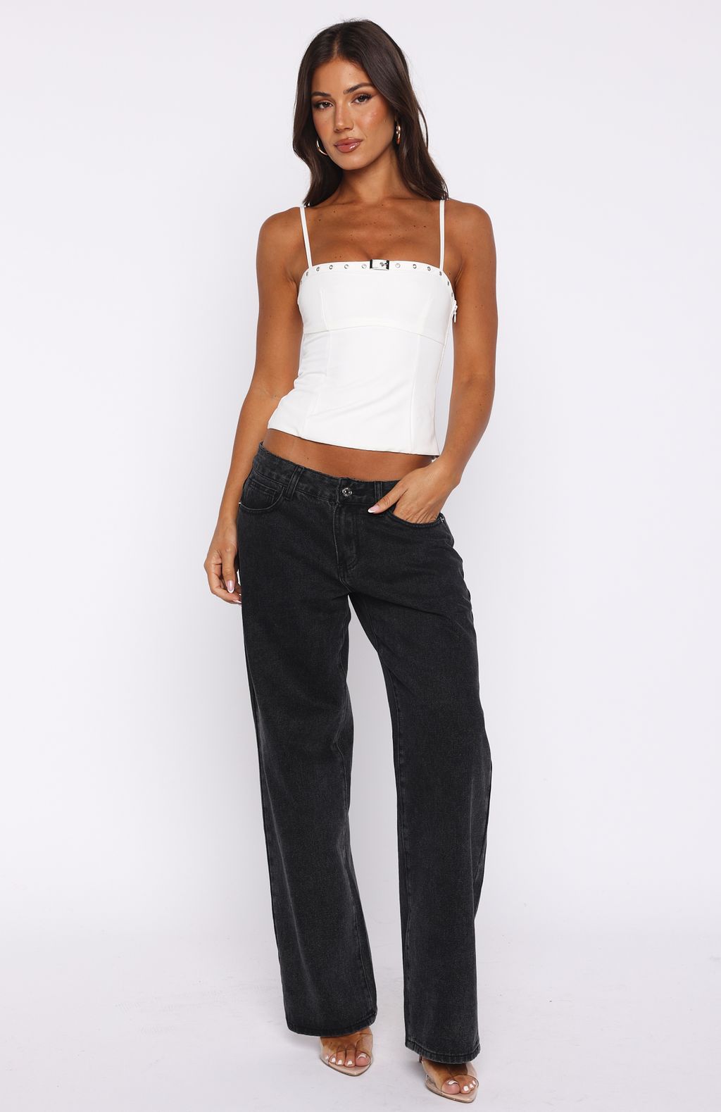 Too Rare To Care Top Off White - Image 5