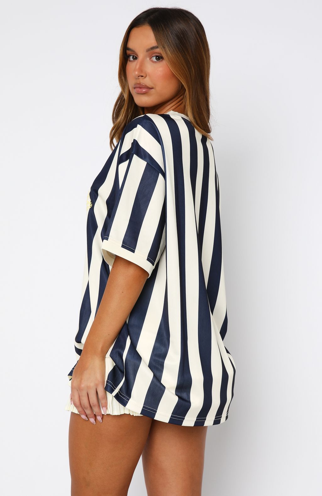 Let's Just Leave Oversized Jersey Navy - Image 4