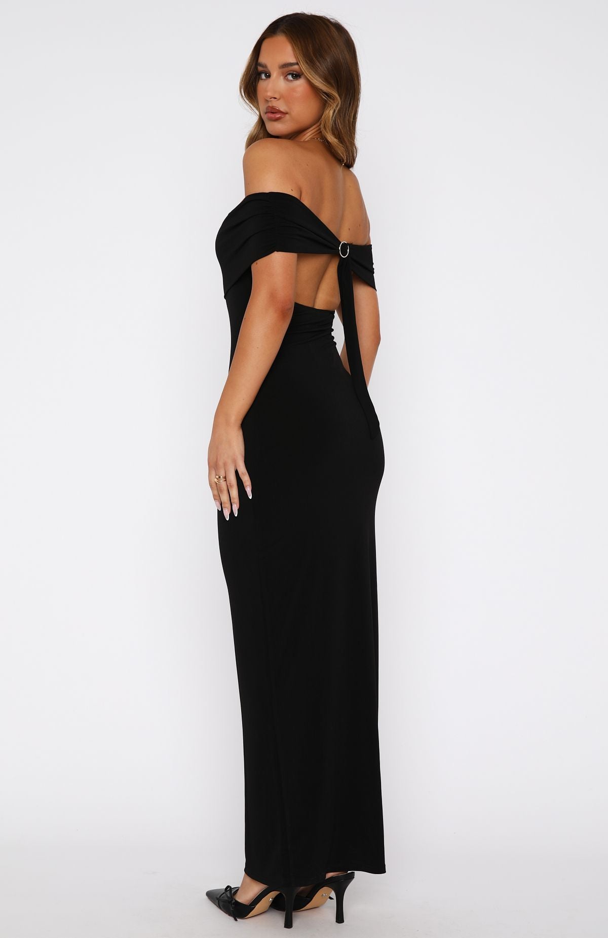 Truth Over Lies Maxi Dress Black - Image 4