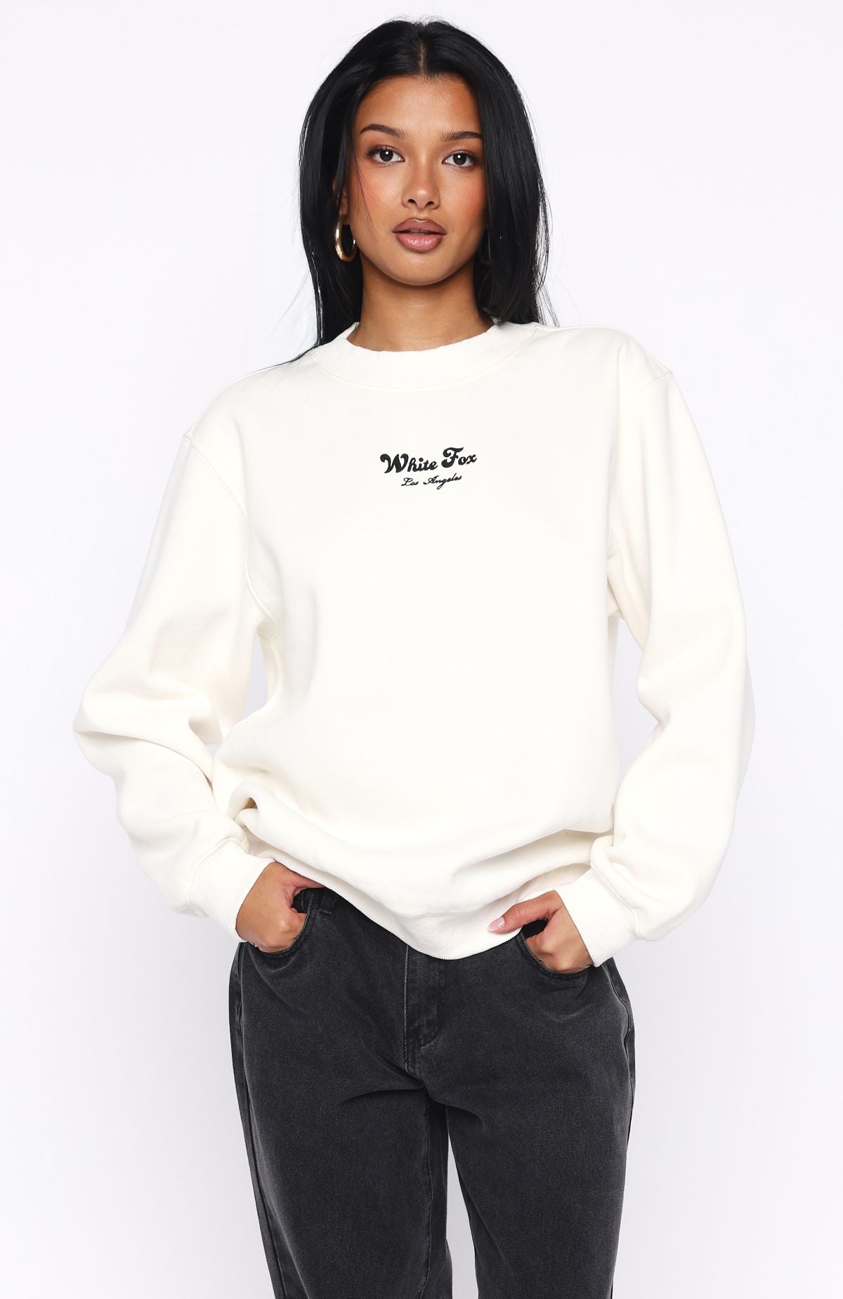 Through Thick And Thin Oversized Sweater Cream - Image 3