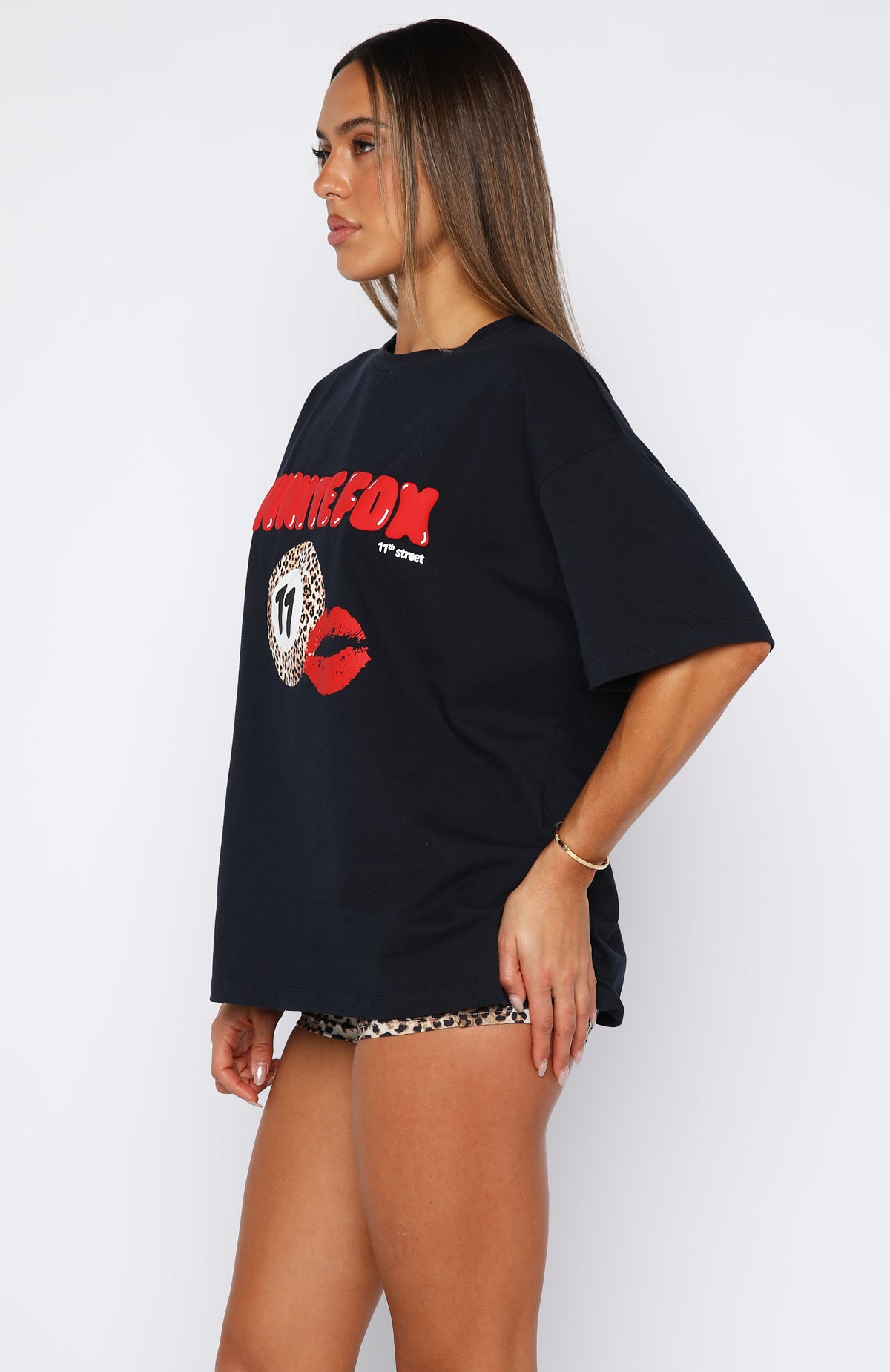 11th Street Concrete Jungle Oversized Tee Blueberry Twist - Image 3