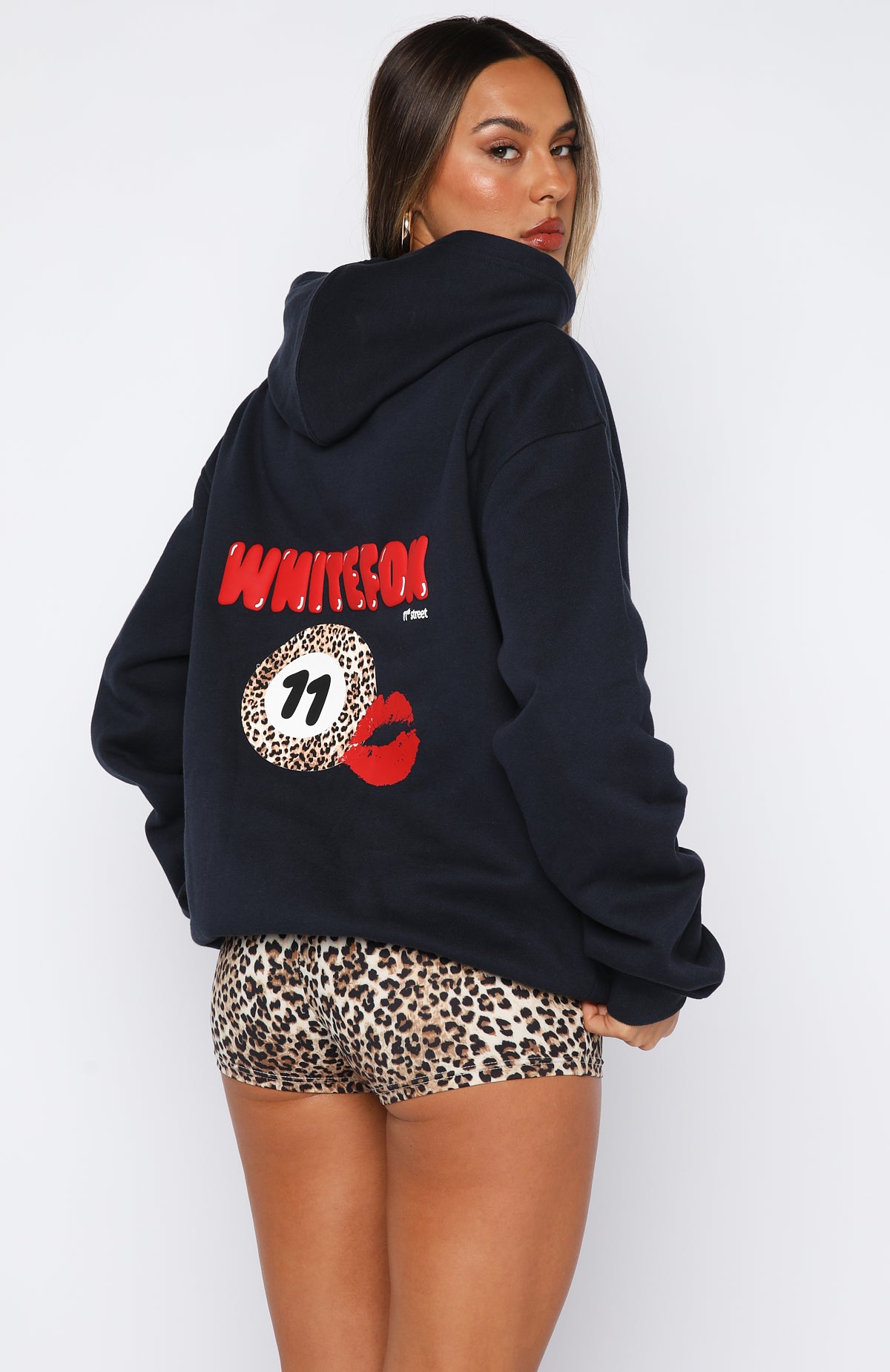 11th Street She's So Lucky Oversized Hoodie Blueberry Twist - Image 4