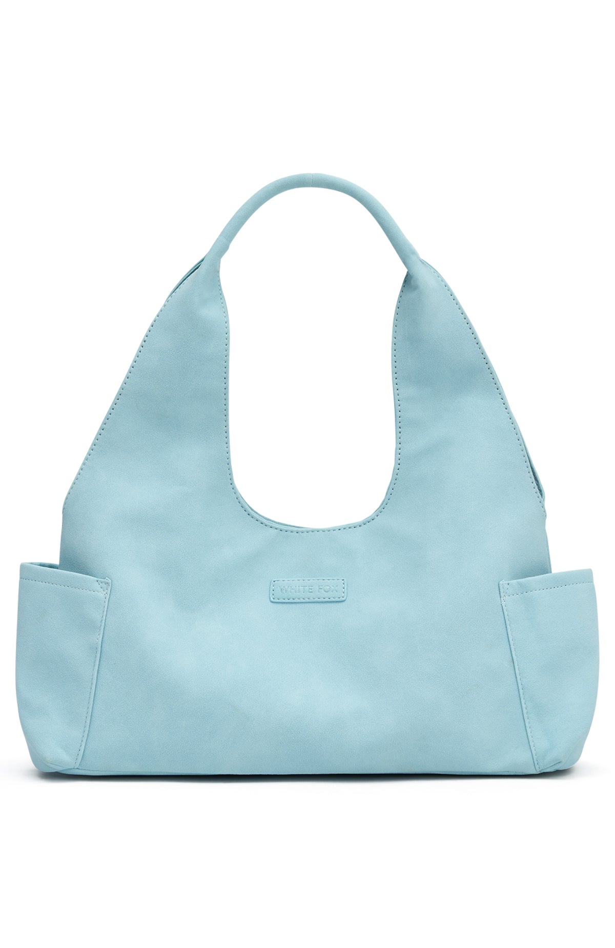 Cariane Shoulder Bag Baby Blue Faux Suede - Image 3