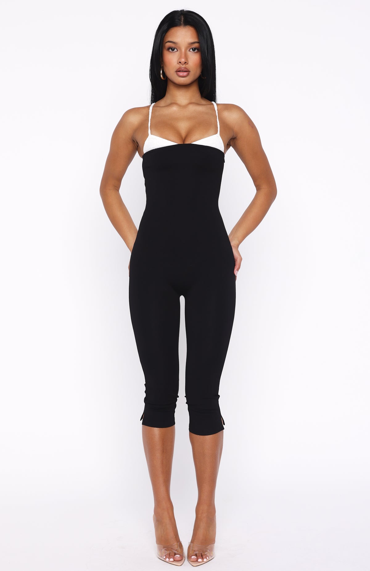 Come Back For Me Capri Jumpsuit Black - Image 2