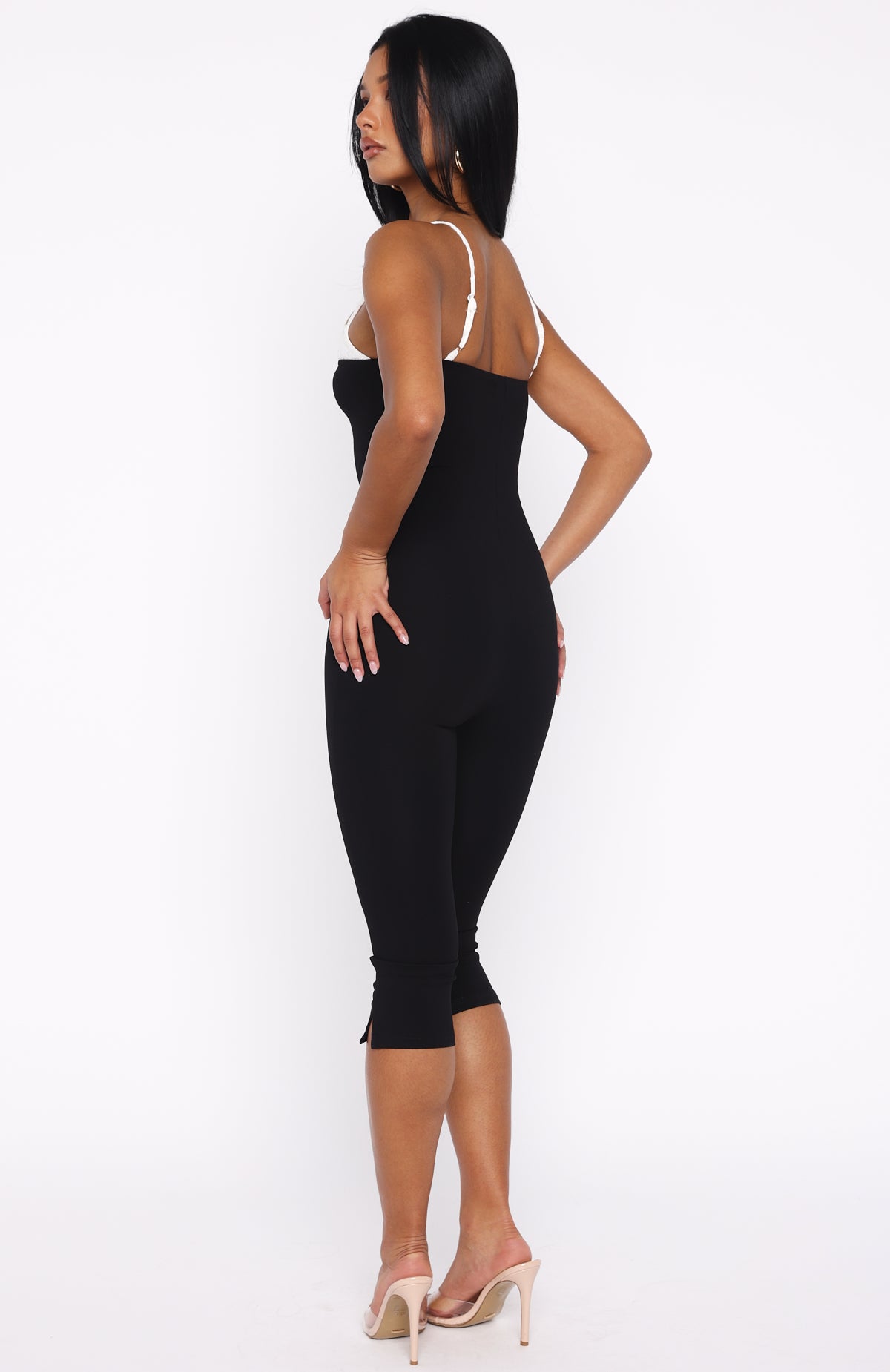 Come Back For Me Capri Jumpsuit Black - Image 4