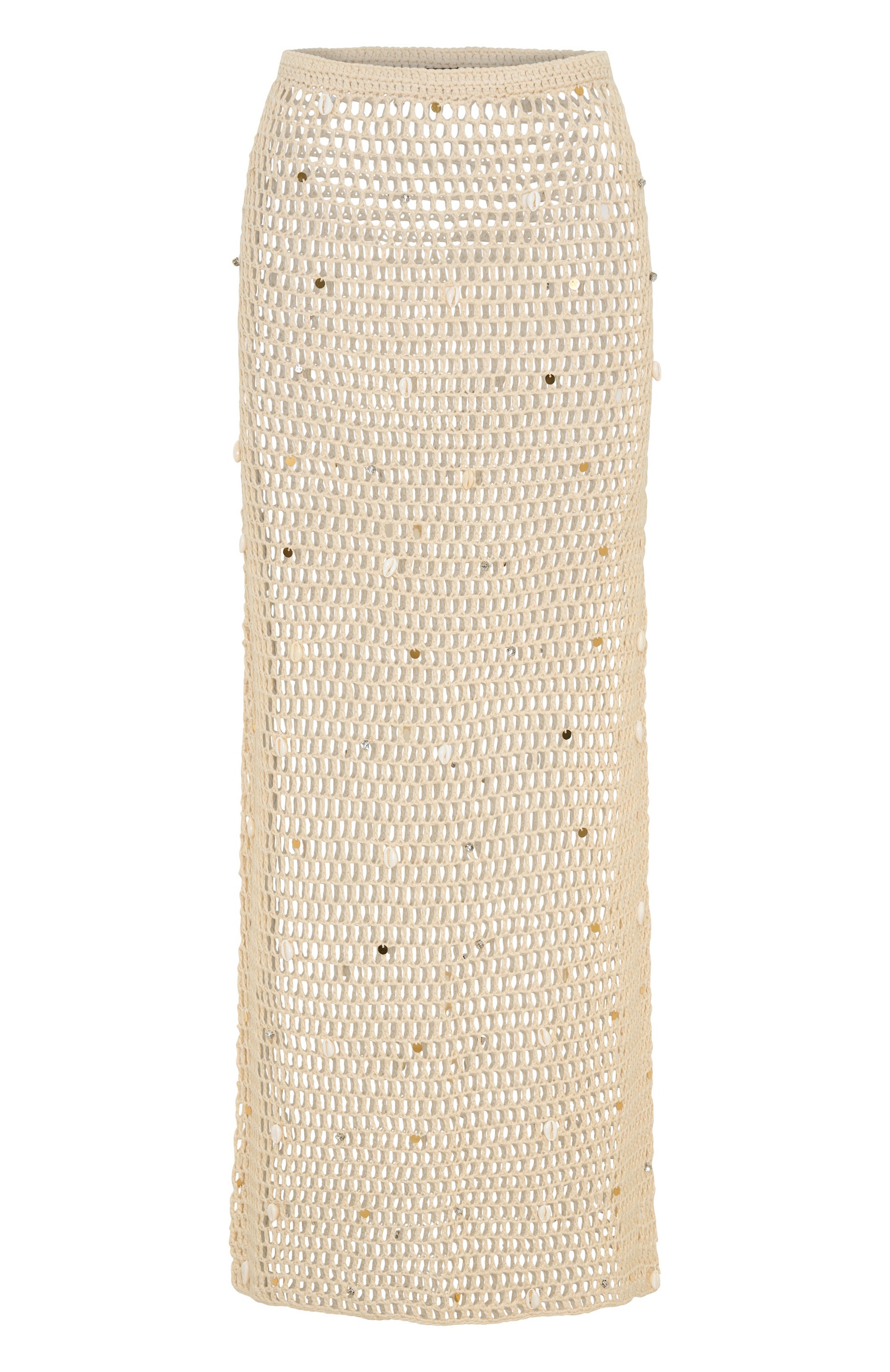 Dance With You Crochet Maxi Skirt Sand - Image 5