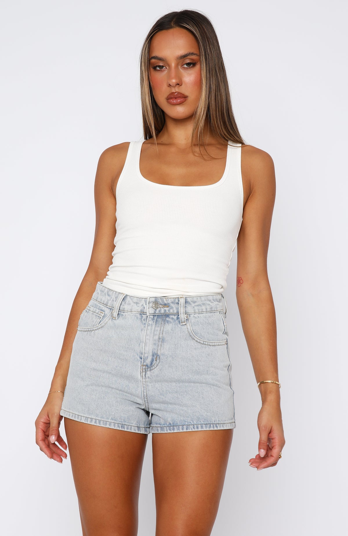 Emerson Denim Shorts Glacier Blue - Image 2