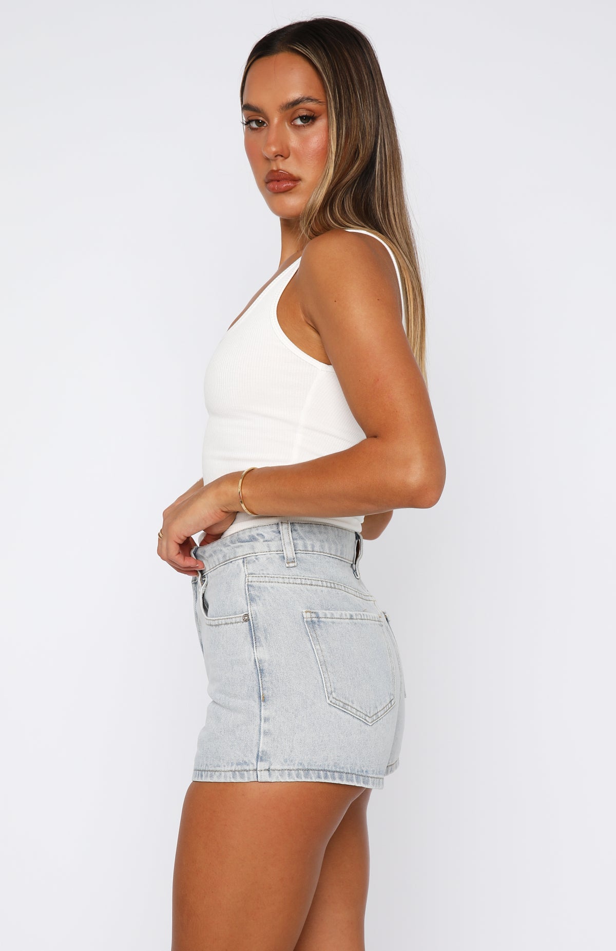 Emerson Denim Shorts Glacier Blue - Image 3