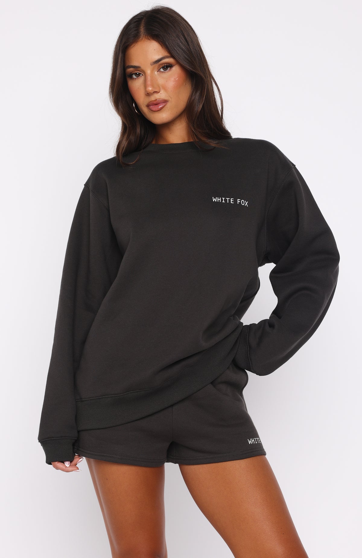 Forever Is Ours Oversized Sweater Charcoal - Image 2
