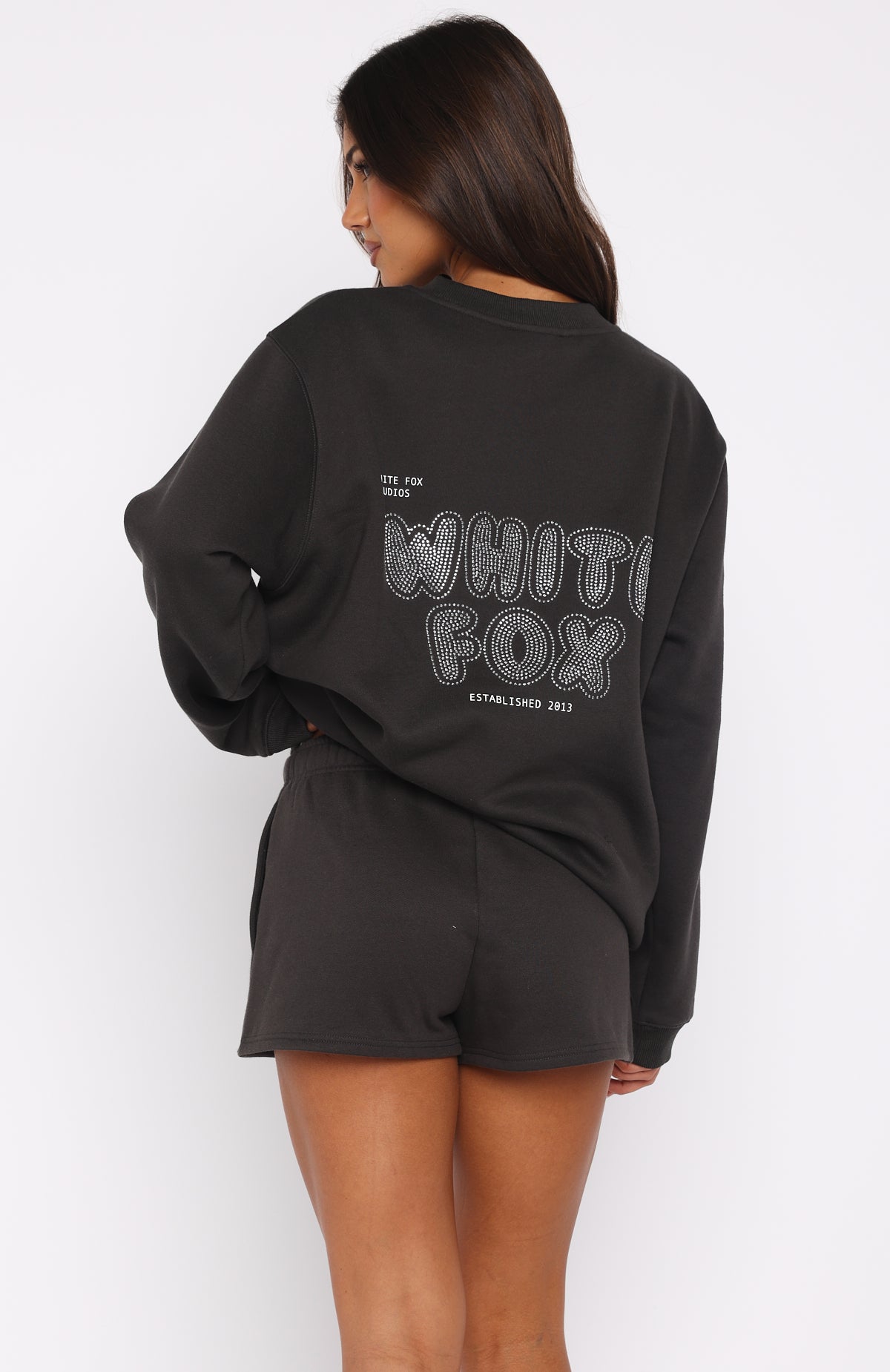 Forever Is Ours Oversized Sweater Charcoal - Image 4