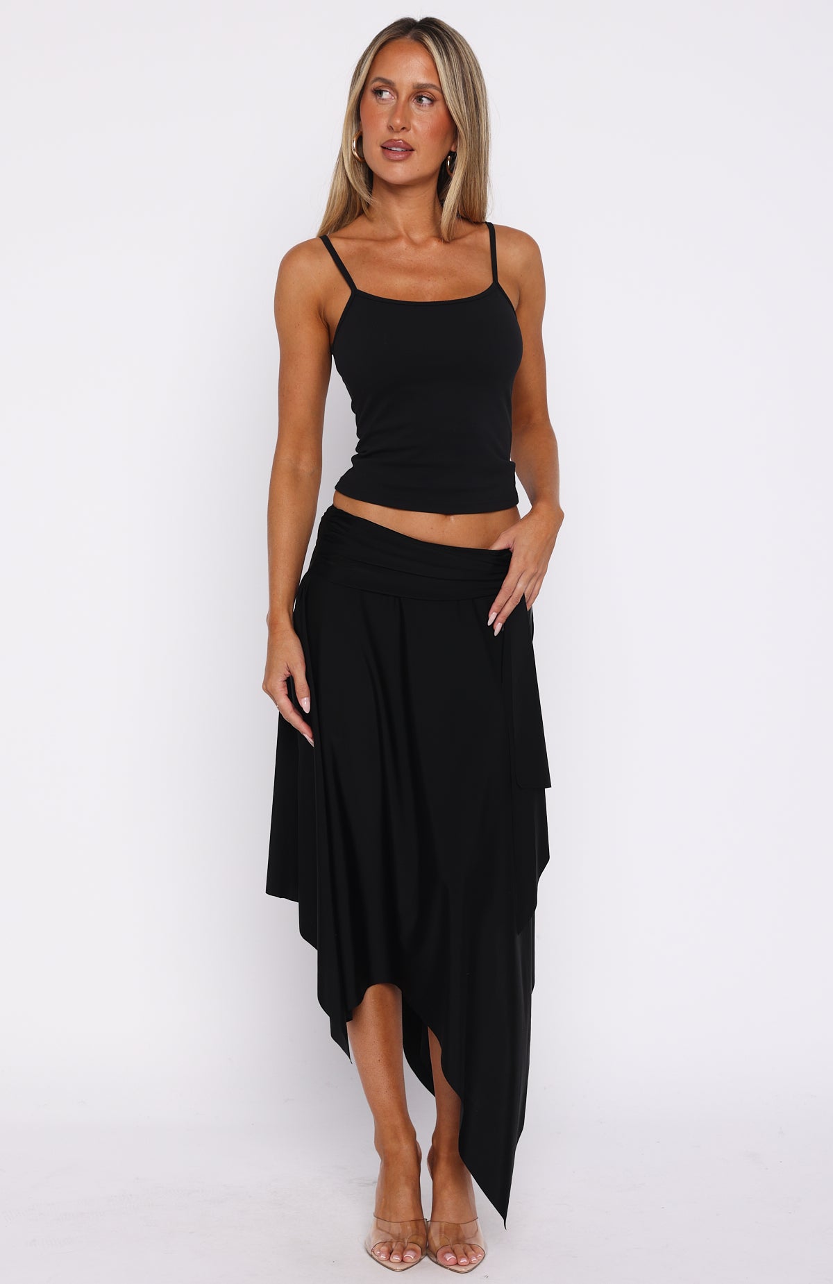Free All Night Midi Skirt Black - Image 2