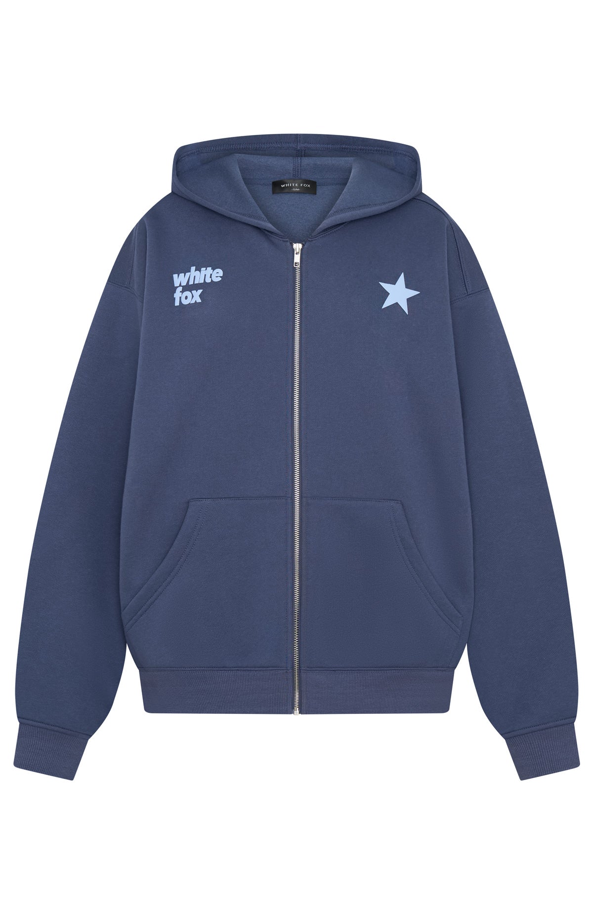 From The Archives Charli Zip Front Hoodie Navy - Image 5