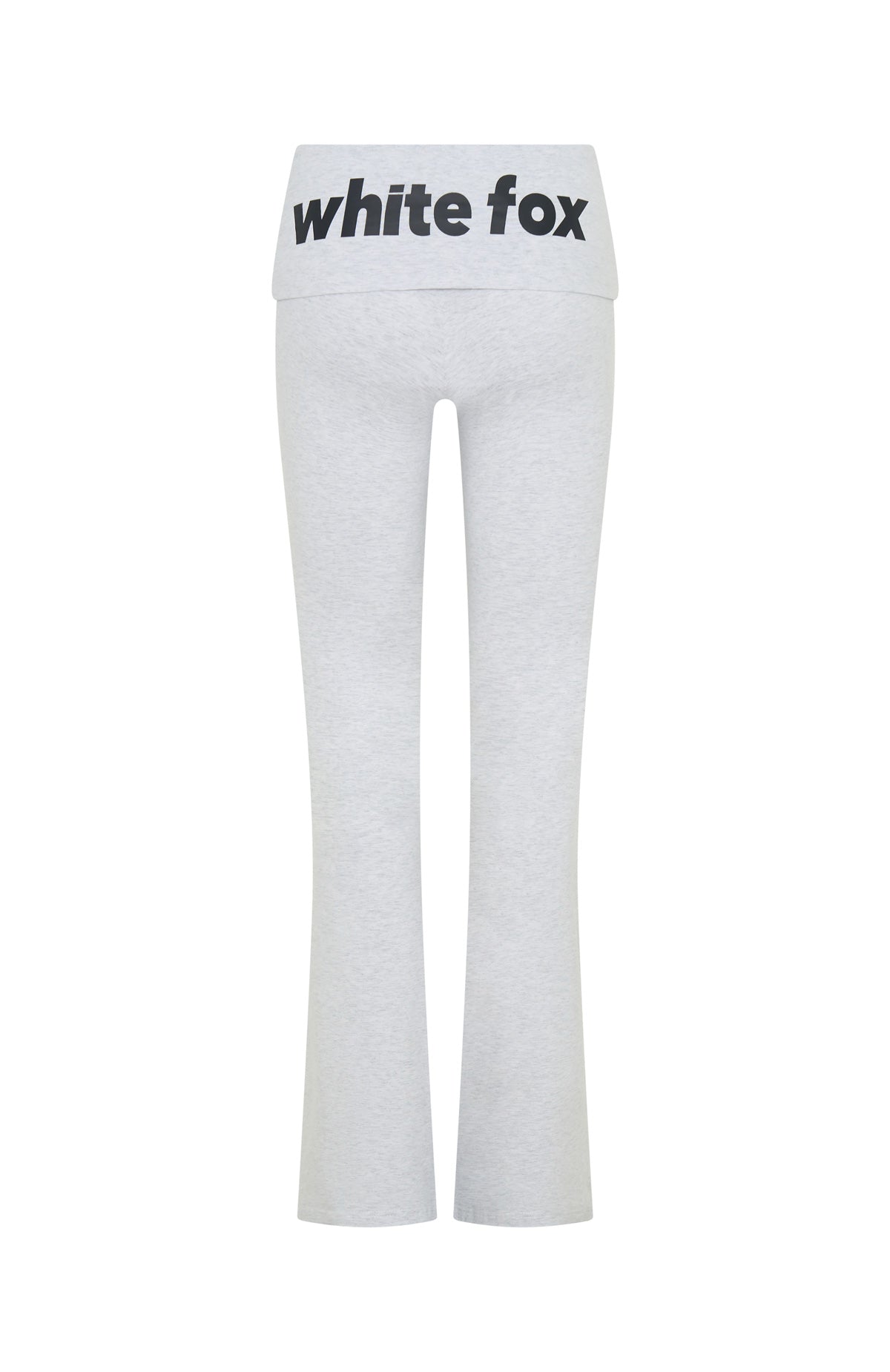 From The Archives Gigi Fold Over Flare Pants Grey Marle - Image 5